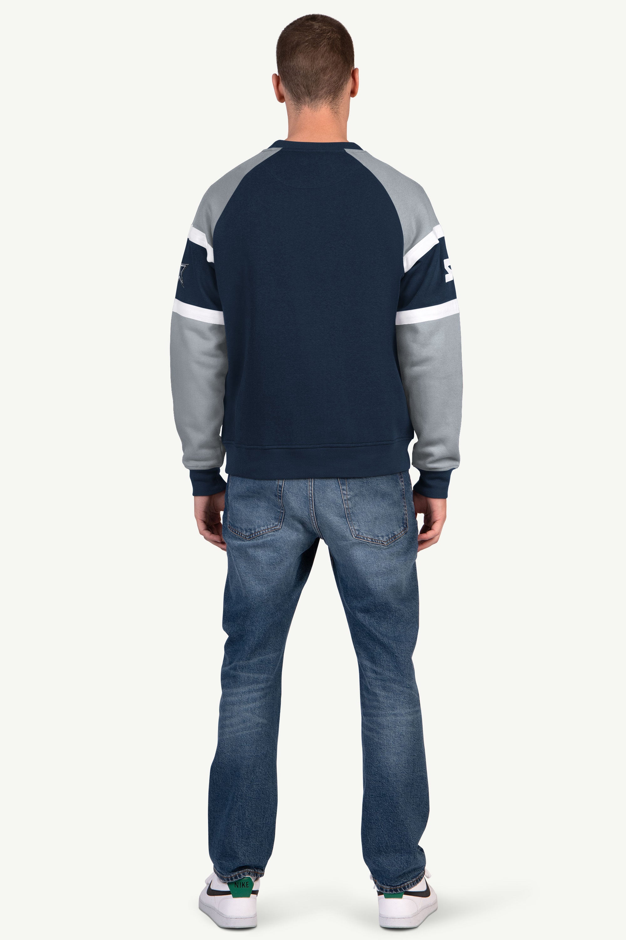 MENS DALLAS COWBOYS DIME BACK COLORBLOCK CREWNECK View 3 | Dallas Cowboys MENS DALLAS COWBOYS DIME BACK COLORBLOCK CREWNECK View 3 | Dallas Cowboys