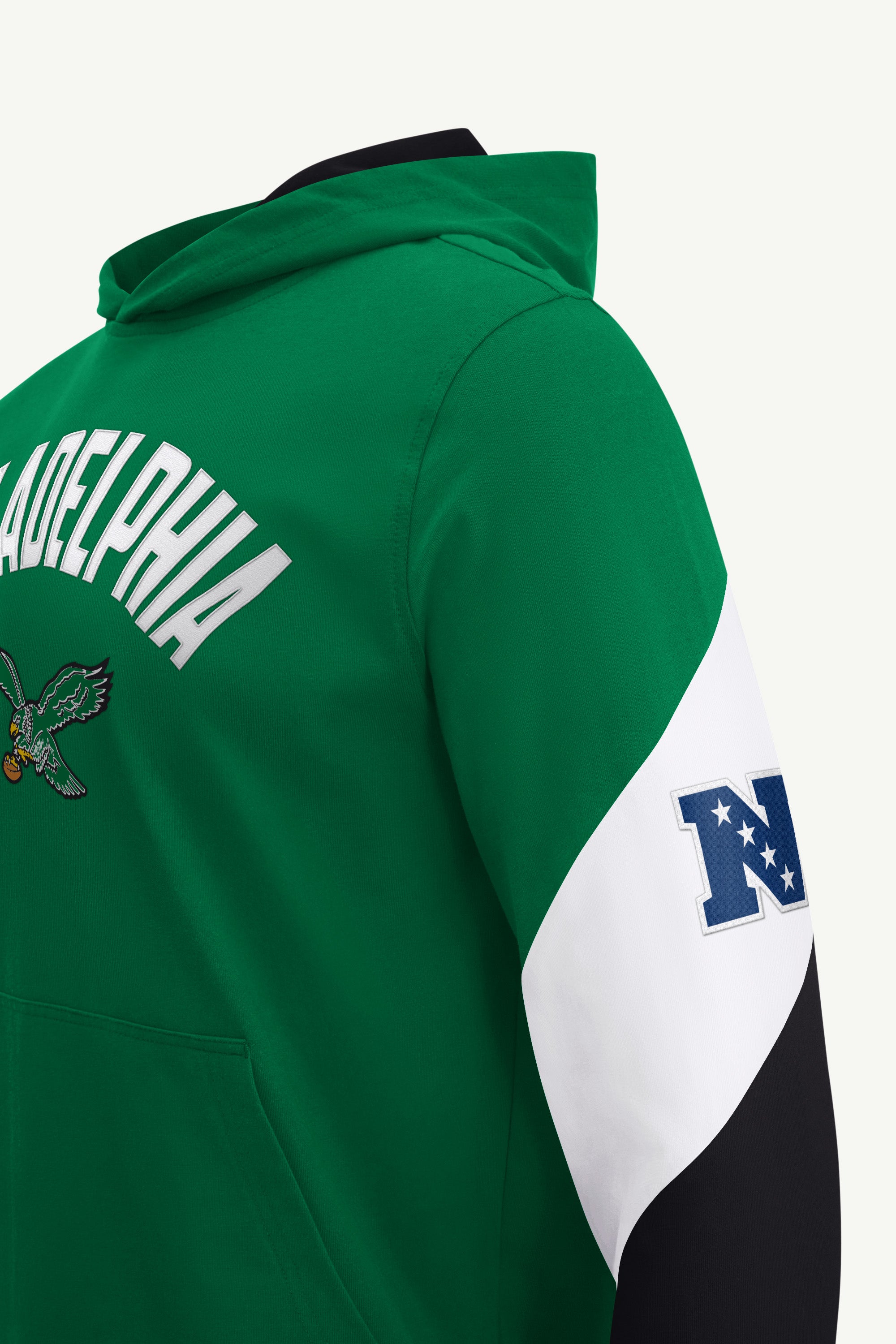 MENS PHILADELPHIA EAGLES KELLY GREEN HOODIE View 4 MENS PHILADELPHIA EAGLES KELLY GREEN HOODIE View 4