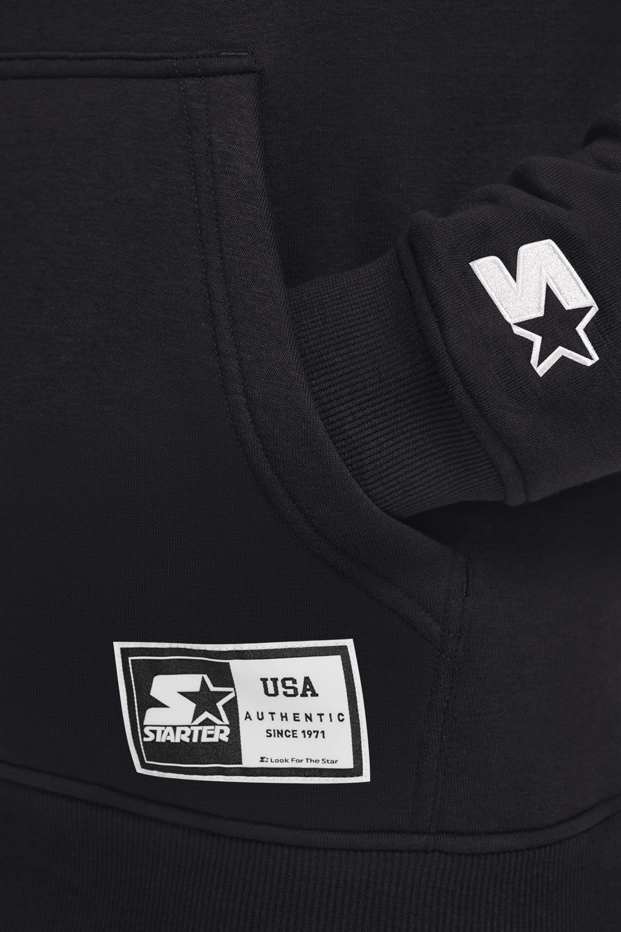 MENS STARTER EMBROIDERED FLEECE HOODIE View 3 | STARTER CLASSICS MENS STARTER EMBROIDERED FLEECE HOODIE View 3 | STARTER CLASSICS
