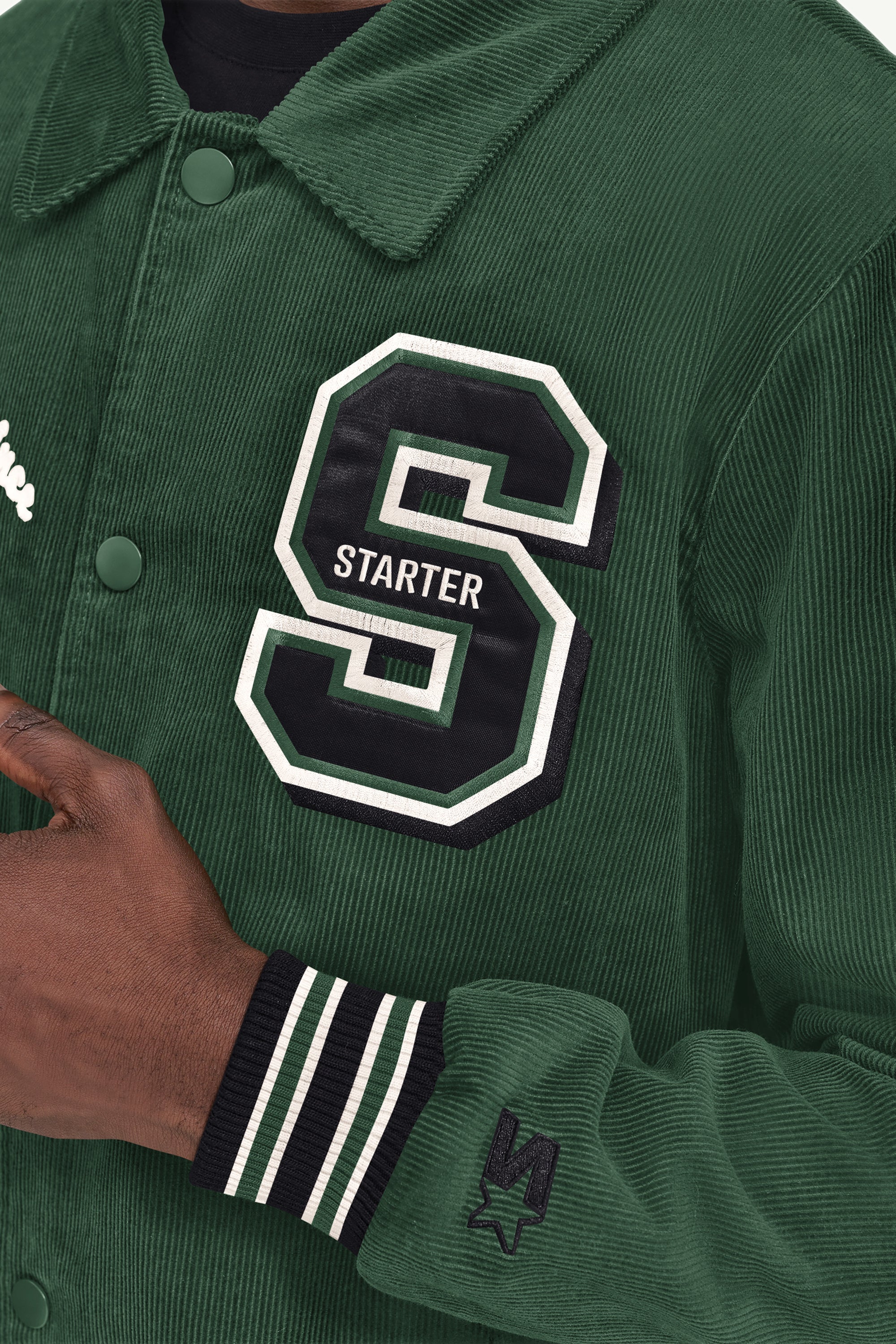 MENS STARTER CORDUROY VARSITY JACKET View 4 | Starter Brand Collection MENS STARTER CORDUROY VARSITY JACKET View 4 | Starter Brand Collection