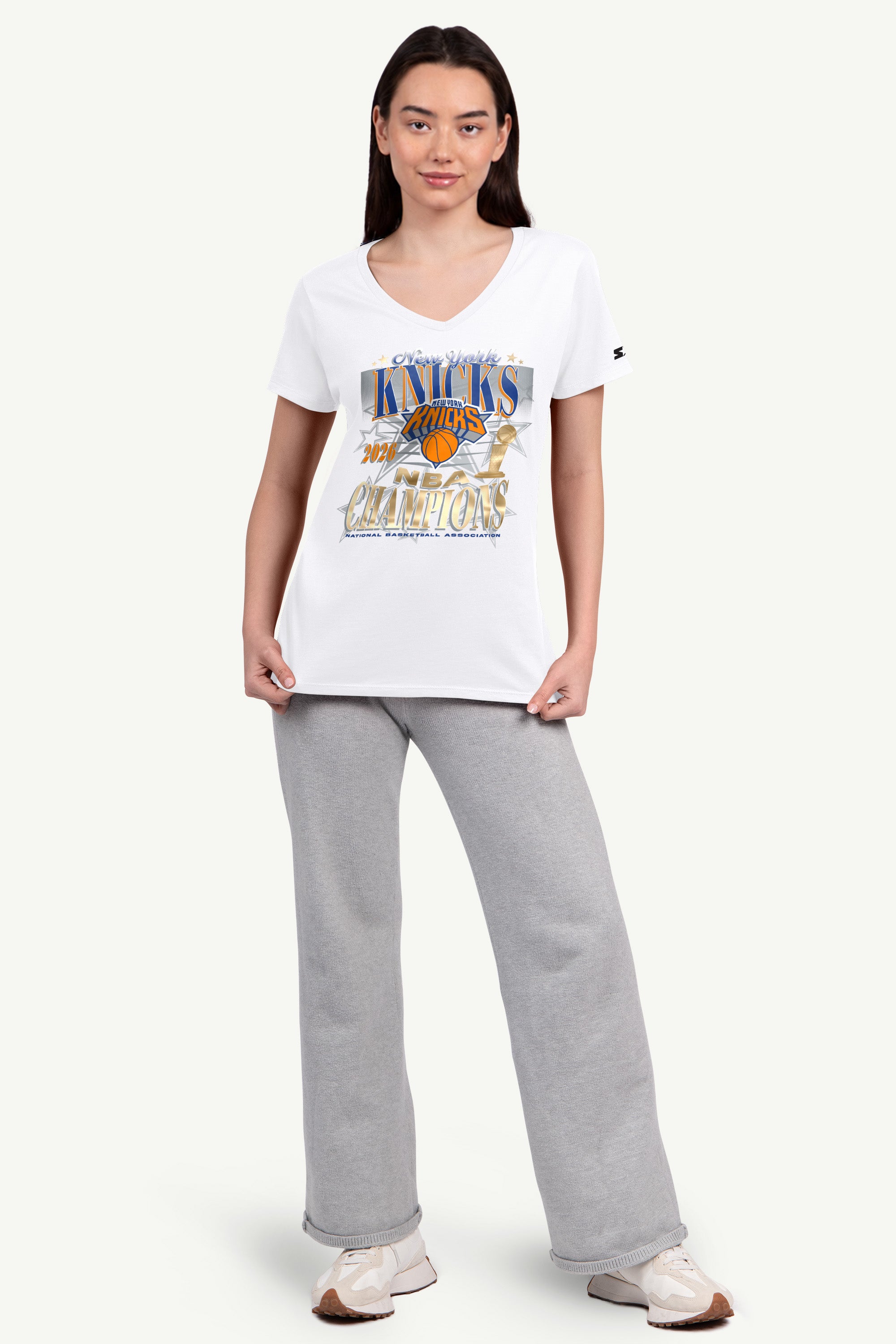 WOMENS NEW YORK KNICKS NBA CHAMPIONS T SHIRT View 4 WOMENS NEW YORK KNICKS NBA CHAMPIONS T SHIRT View 4