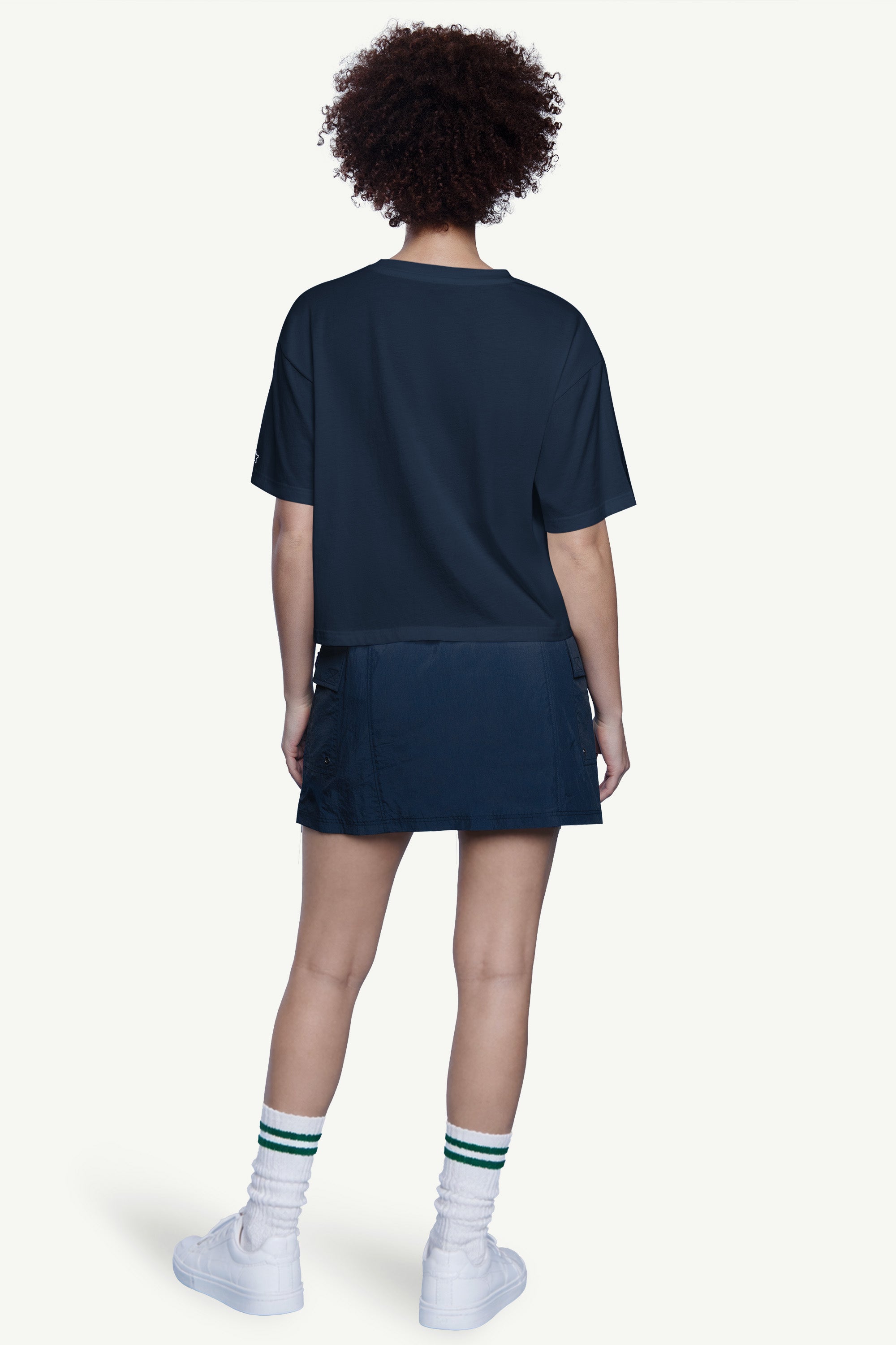 WOMENS NEW YORK YANKEES CROPPED T SHIRT View 2 | New York Yankees WOMENS NEW YORK YANKEES CROPPED T SHIRT View 2 | New York Yankees