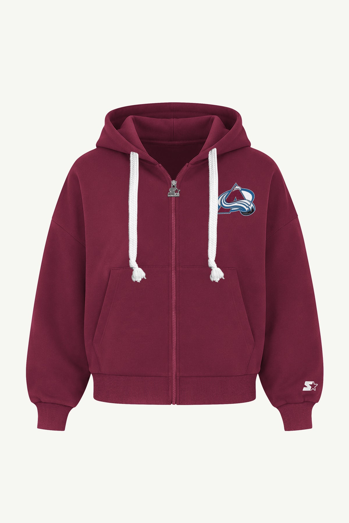 WOMENS COLORADO AVALANCHE HAIL MARY ZIP UP View 2 WOMENS COLORADO AVALANCHE HAIL MARY ZIP UP View 2