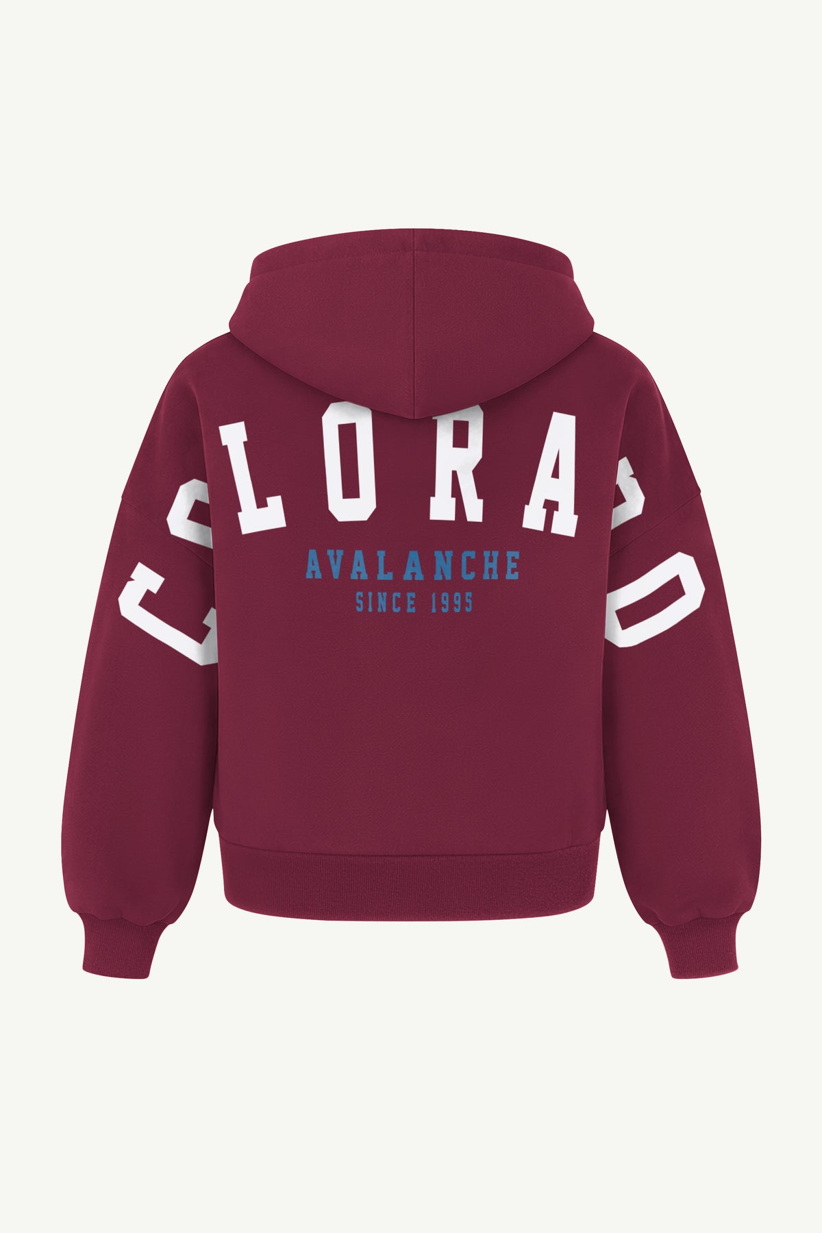WOMENS COLORADO AVALANCHE HAIL MARY ZIP UP View 3 WOMENS COLORADO AVALANCHE HAIL MARY ZIP UP View 3