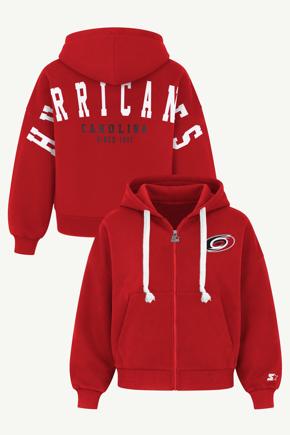 WOMENS CAROLINA HURRICANES HAIL MARY ZIP UP View 1 WOMENS CAROLINA HURRICANES HAIL MARY ZIP UP View 1