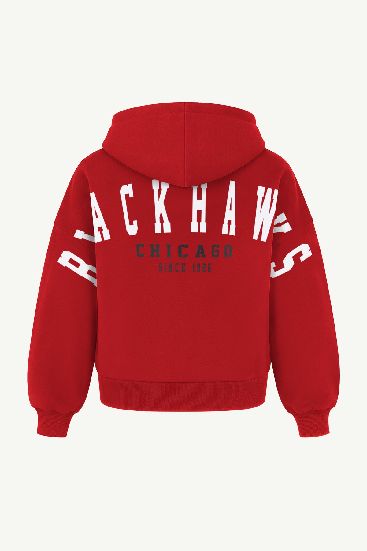 WOMENS CHICAGO BLACKHAWKS HAIL MARY ZIP UP View 3 WOMENS CHICAGO BLACKHAWKS HAIL MARY ZIP UP View 3