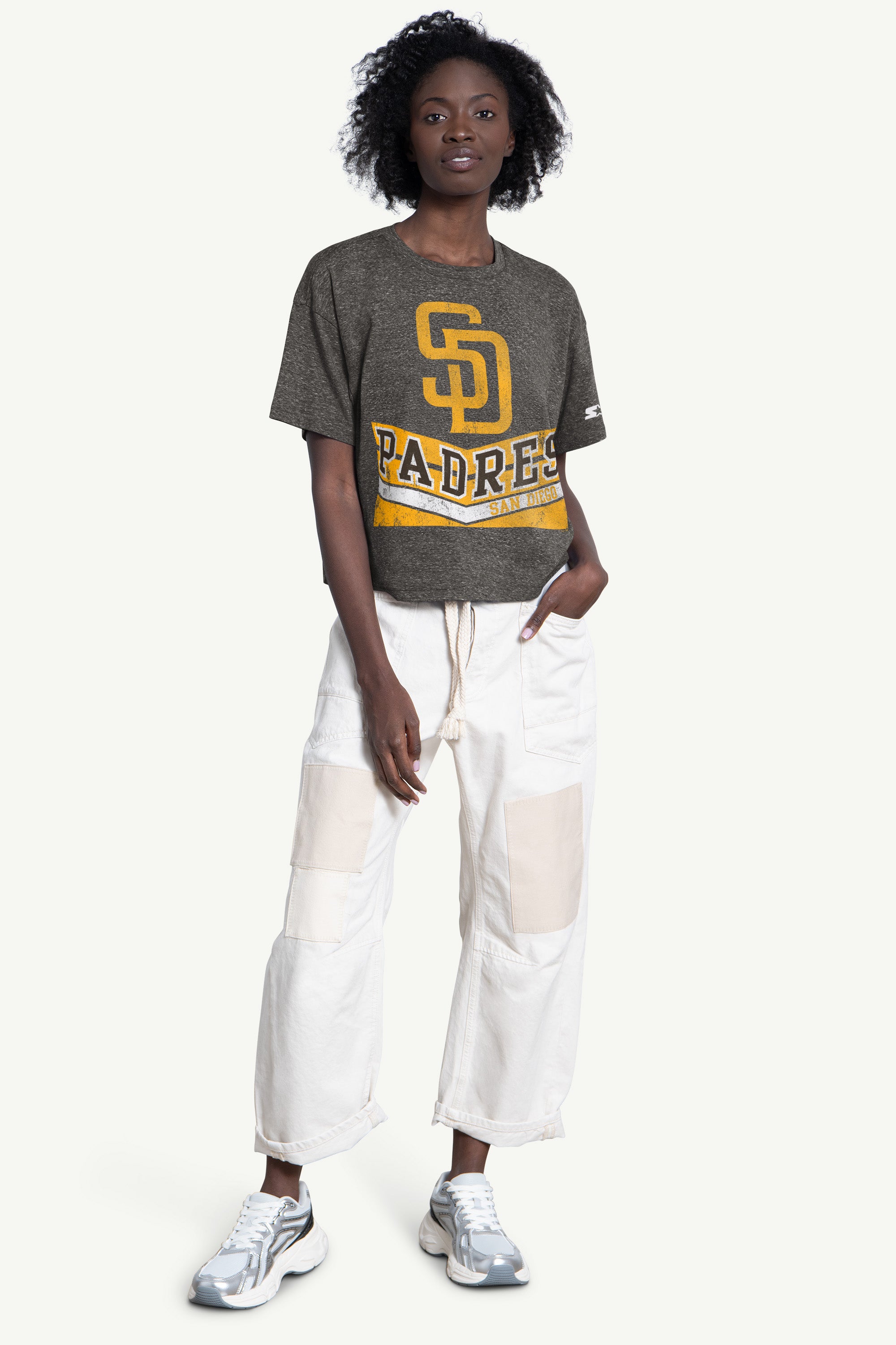 WOMENS SAN DIEGO PADRES JUMP SHOT TEE View 3 | San Diego Padres WOMENS SAN DIEGO PADRES JUMP SHOT TEE View 3 | San Diego Padres