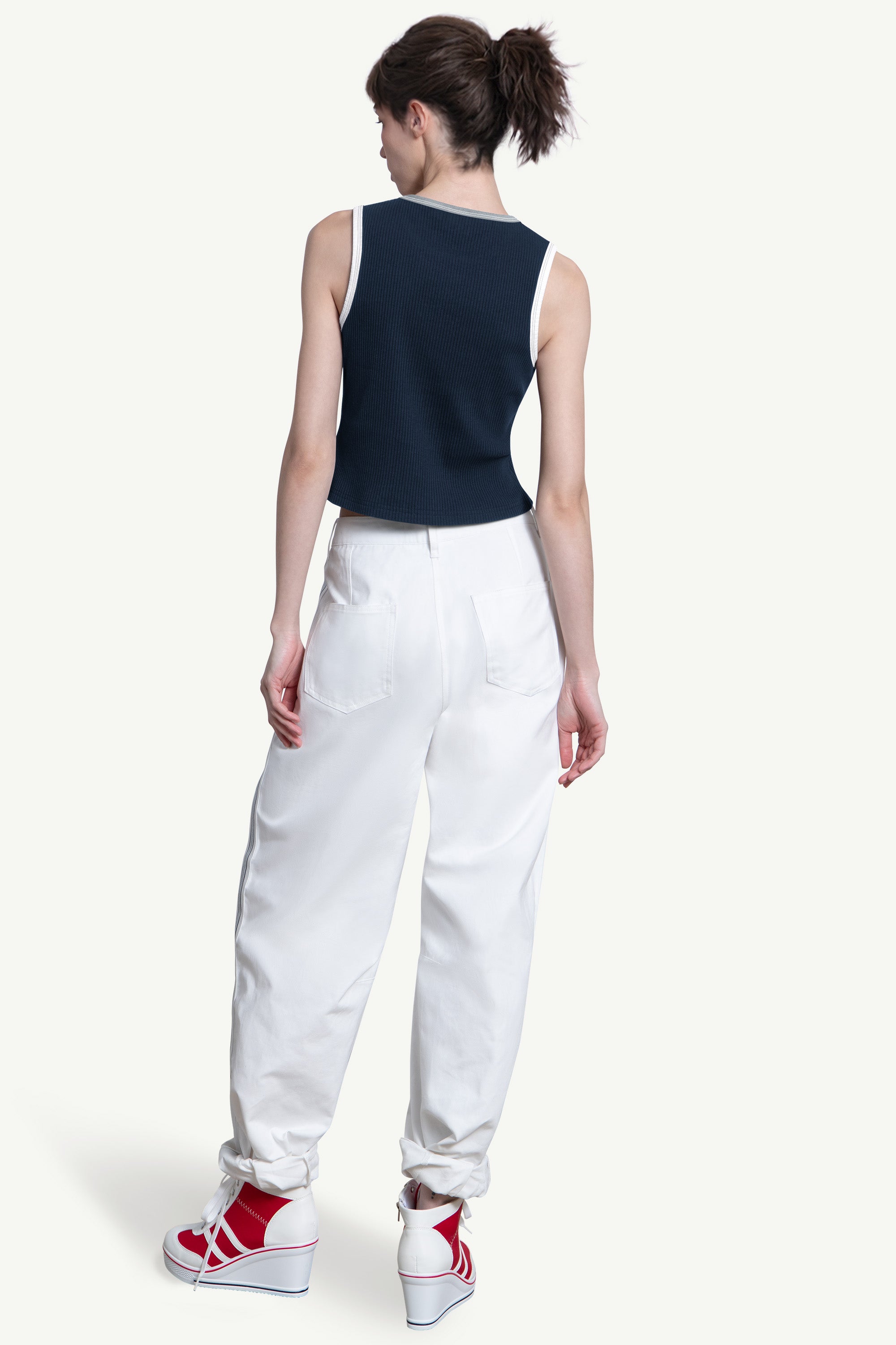 WOMENS NEW YORK YANKEES PLAY THE BALL CROP TANK View 2 | New York Yankees WOMENS NEW YORK YANKEES PLAY THE BALL CROP TANK View 2 | New York Yankees