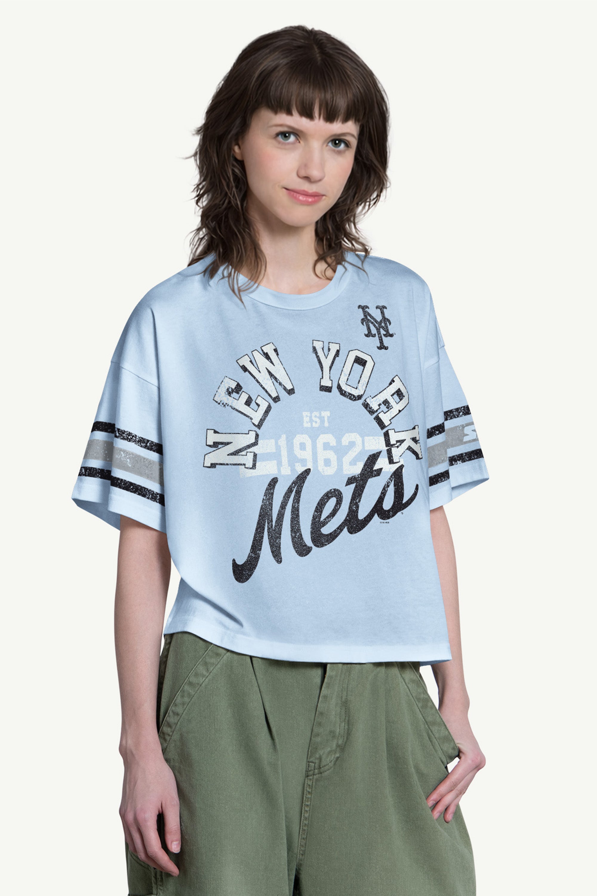 WOMENS NEW YORK METS OFFENSE SHORT SLEEVE T SHIRT View 1 | New York Mets WOMENS NEW YORK METS OFFENSE SHORT SLEEVE T SHIRT View 1 | New York Mets