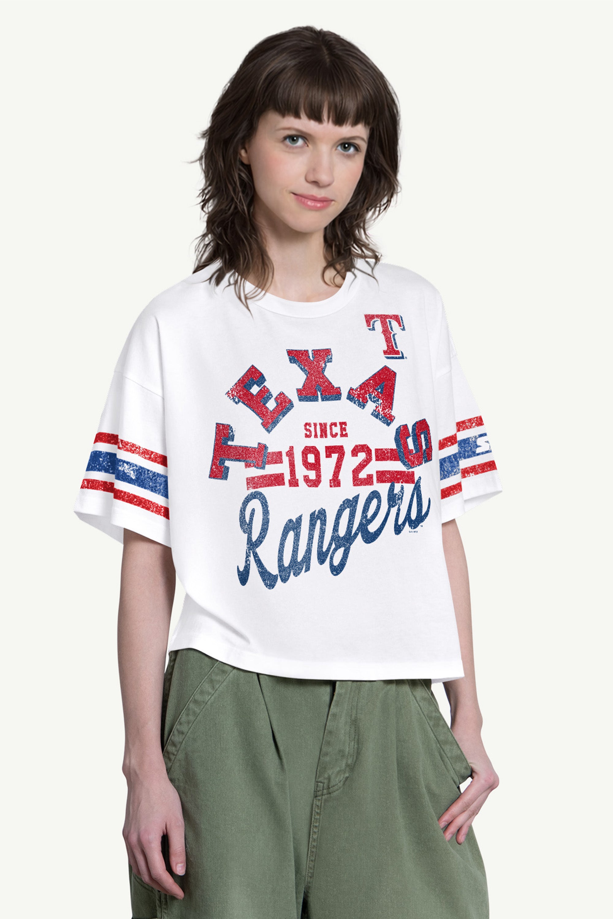 WOMENS TEXAS RANGERS OFFENSE SHORT SLEEVE T SHIRT View 1 WOMENS TEXAS RANGERS OFFENSE SHORT SLEEVE T SHIRT View 1
