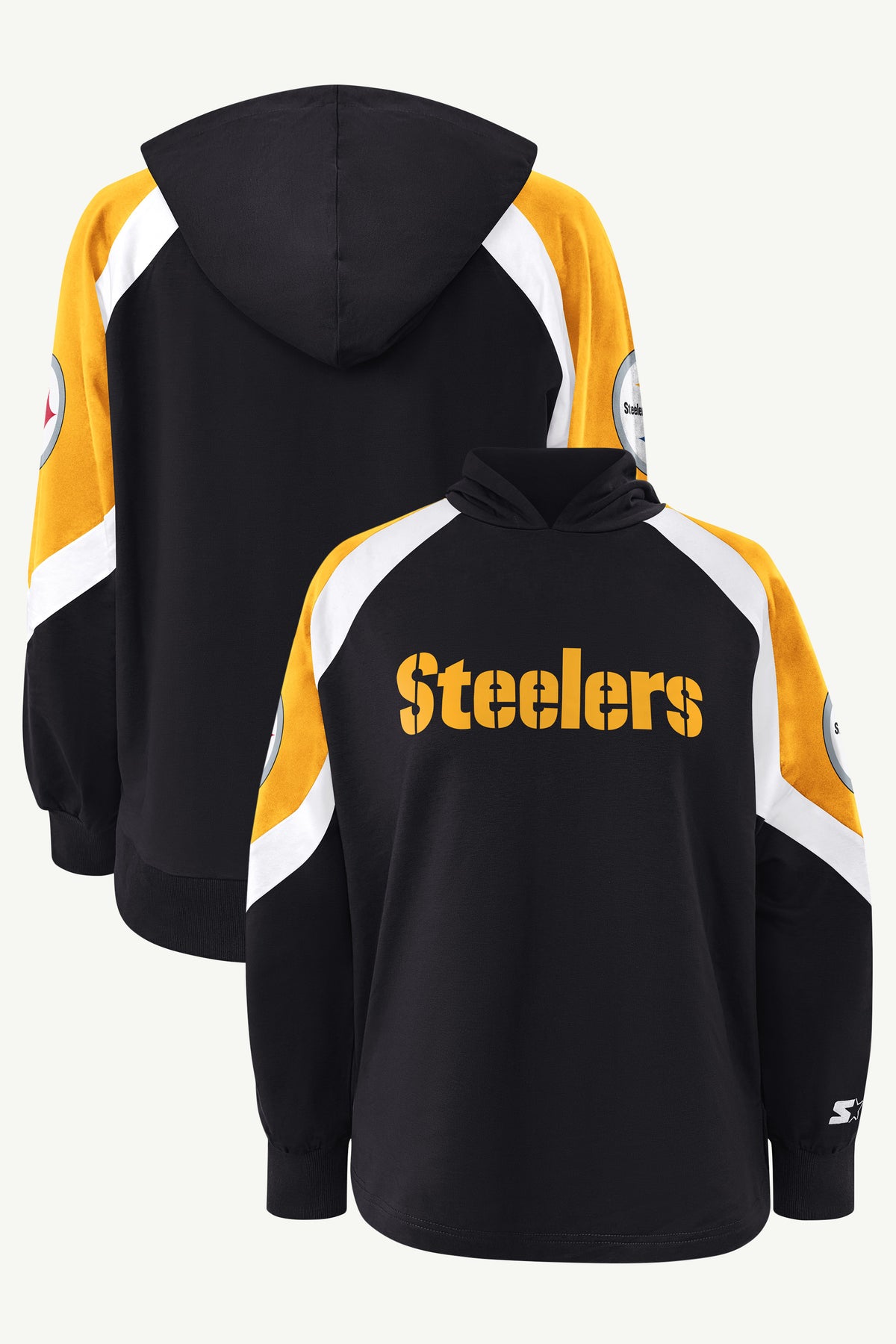WOMENS PITTSBURGH STEELERS SCRIMMAGE HOODIE View 1 WOMENS PITTSBURGH STEELERS SCRIMMAGE HOODIE View 1