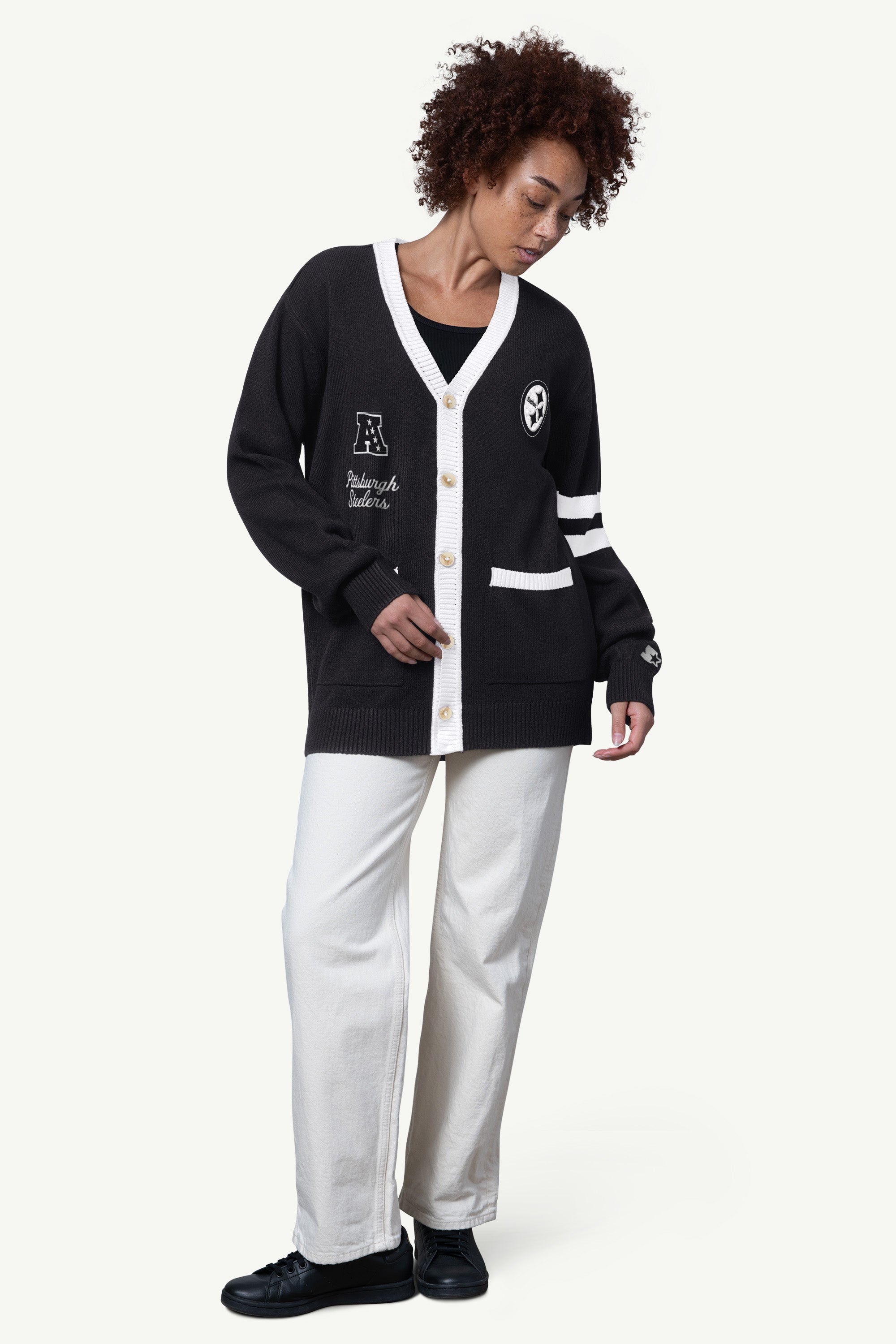 WOMENS PITTSBURGH STEELERS CARDIGAN View 2 | Pittsburgh Steelers WOMENS PITTSBURGH STEELERS CARDIGAN View 2 | Pittsburgh Steelers