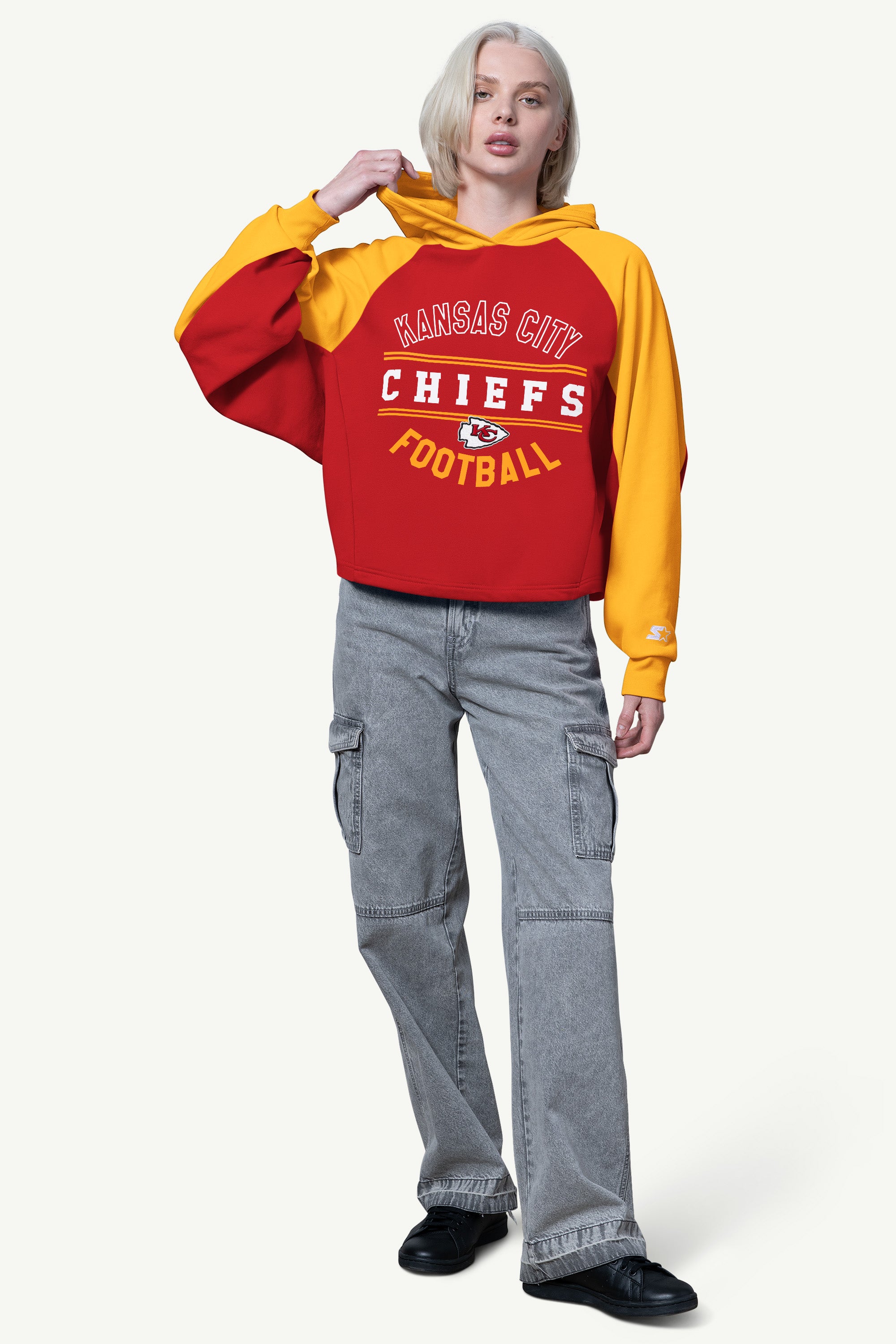WOMENS KANSAS CITY CHIEFS CROPPED HOODIE View 2 | Kansas City Chiefs WOMENS KANSAS CITY CHIEFS CROPPED HOODIE View 2 | Kansas City Chiefs
