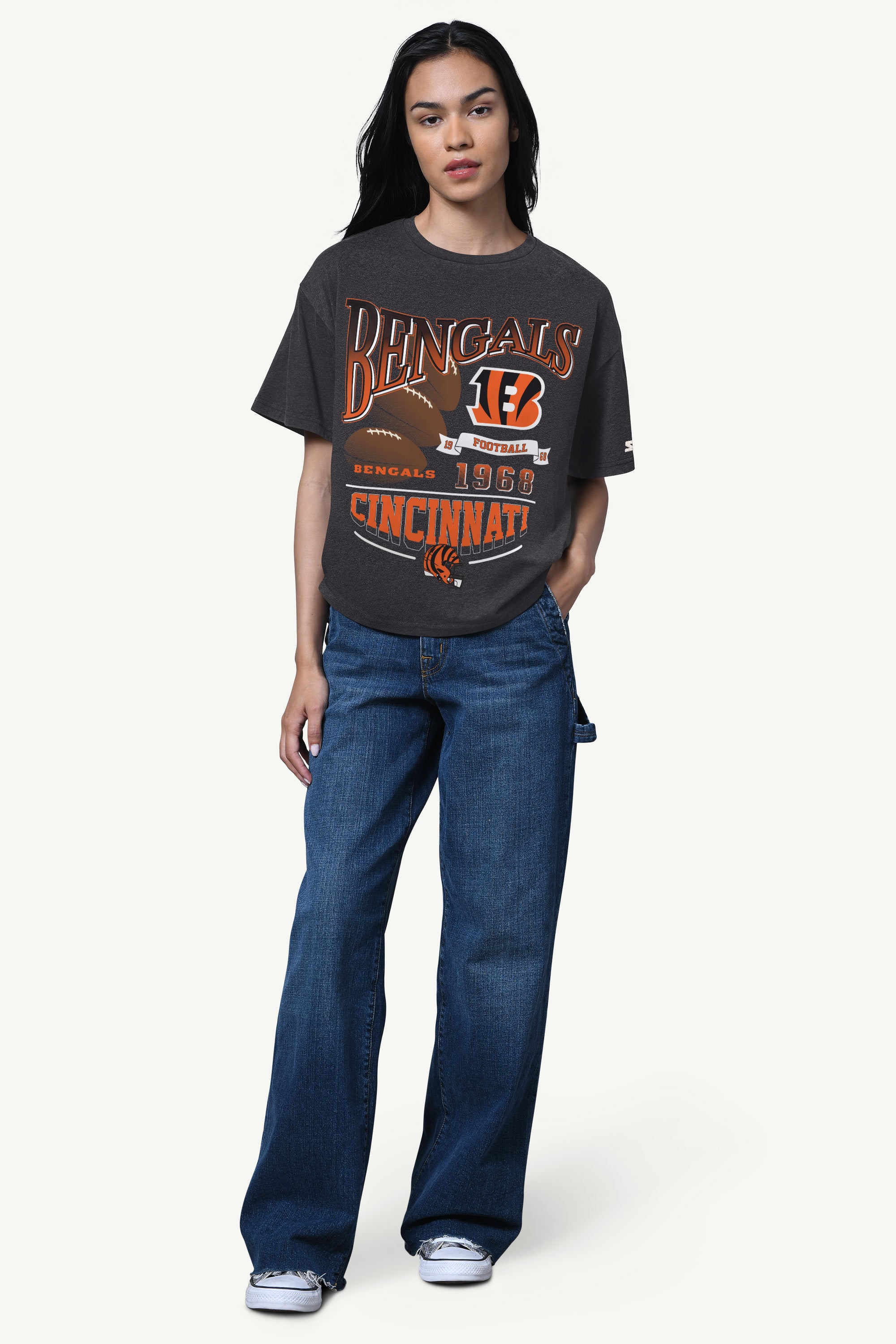 WOMENS CINCINNATI BENGALS HALL OF FAME T SHIRT View 2 | NFL WOMENS CINCINNATI BENGALS HALL OF FAME T SHIRT View 2 | NFL