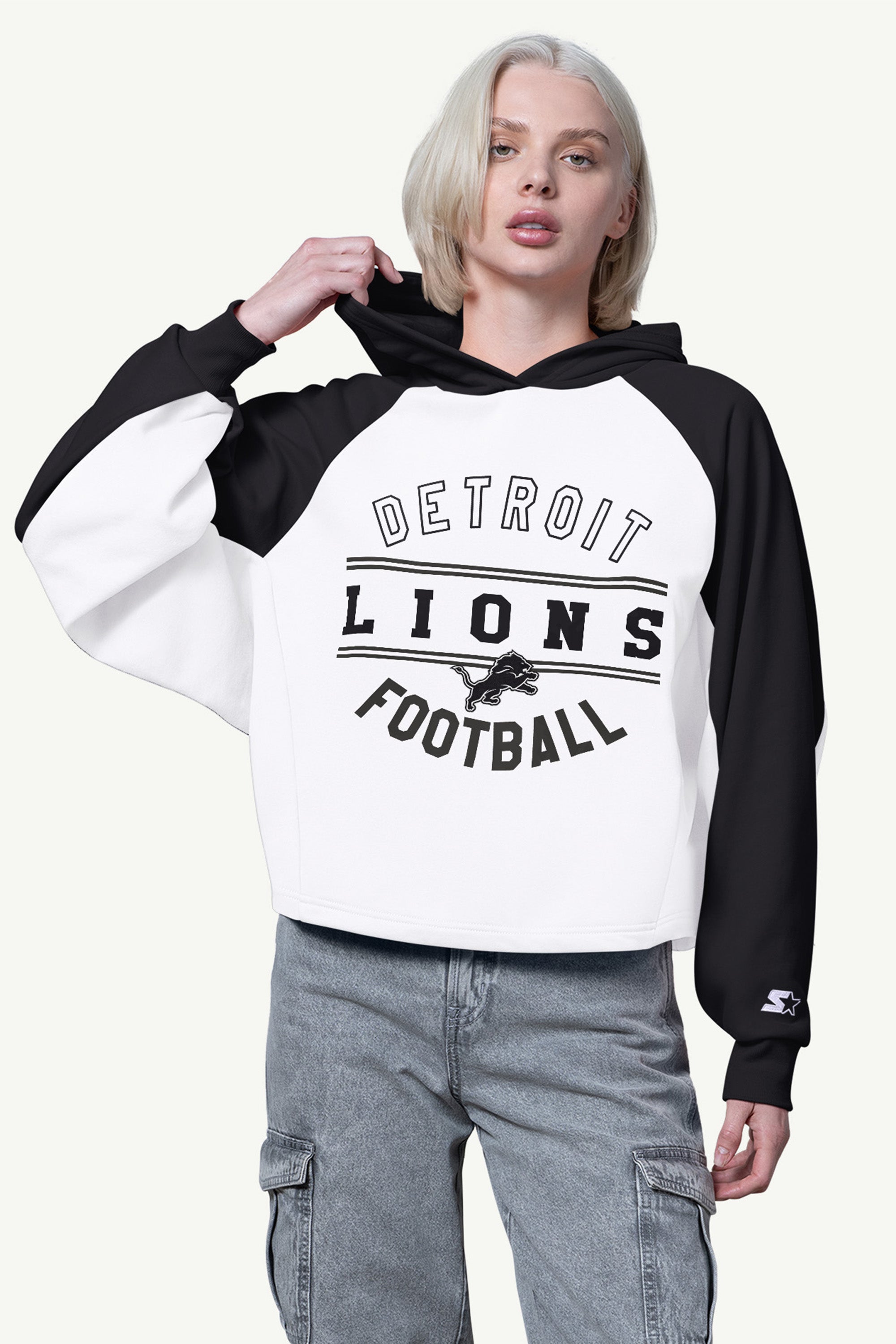 WOMENS DETROIT LIONS CROPPED HOODIE View 1 | Detroit Lions WOMENS DETROIT LIONS CROPPED HOODIE View 1 | Detroit Lions