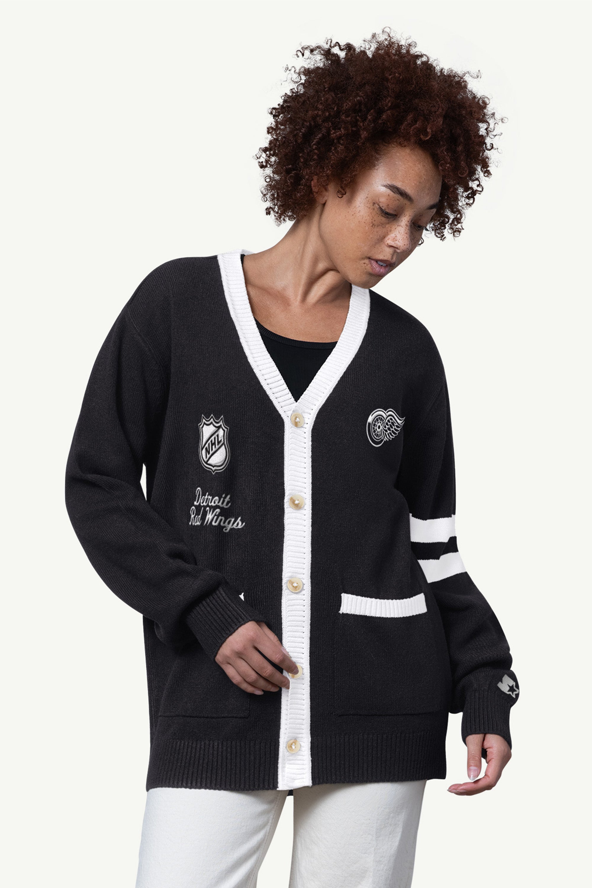 WOMENS DETROIT RED WINGS CARDIGAN View 1 | Detroit Red Wings WOMENS DETROIT RED WINGS CARDIGAN View 1 | Detroit Red Wings