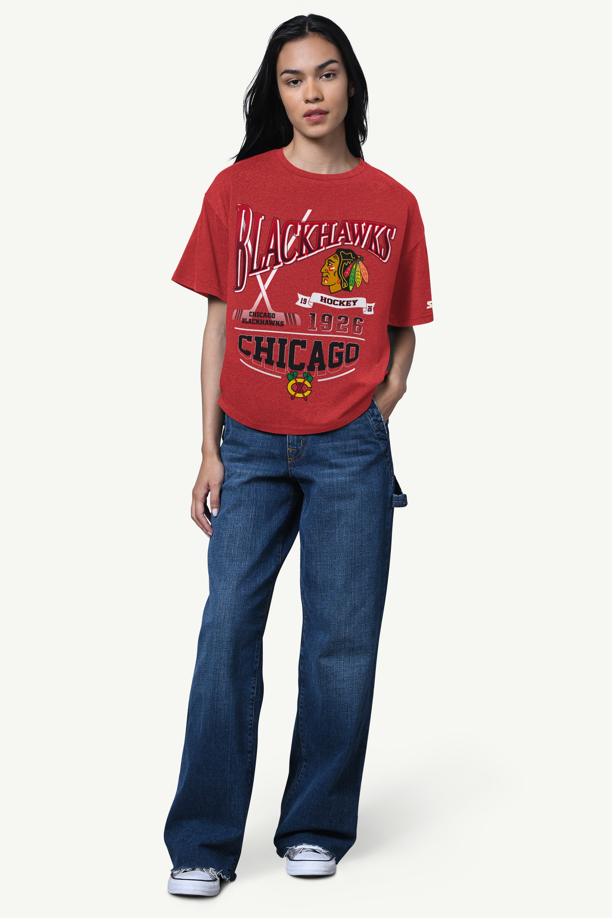 WOMENS CHICAGO BLACKHAWKS HALL OF FAME T SHIRT View 2 | Chicago Blackhawks WOMENS CHICAGO BLACKHAWKS HALL OF FAME T SHIRT View 2 | Chicago Blackhawks