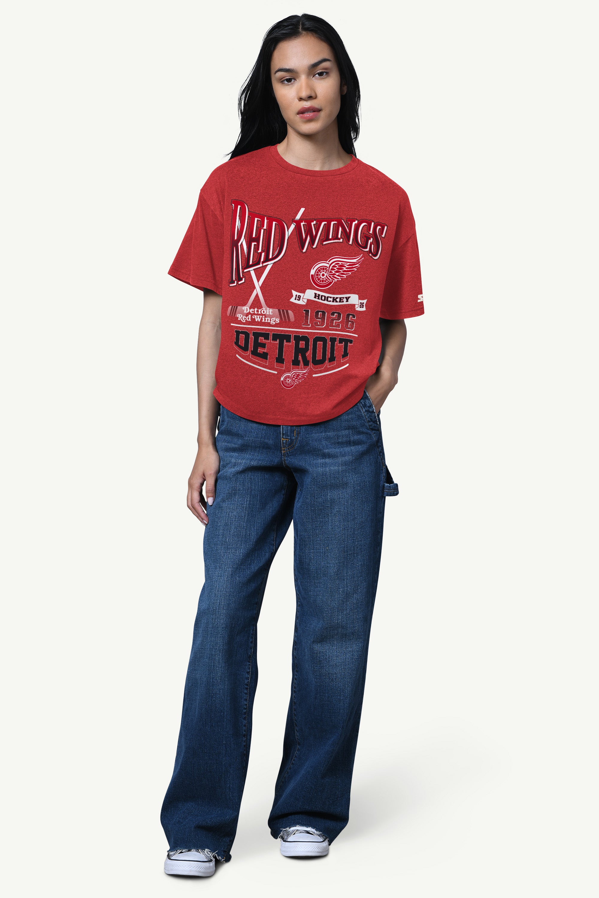 WOMENS DETROIT RED WINGS HALL OF FAME T SHIRT View 2 | NHL WOMENS DETROIT RED WINGS HALL OF FAME T SHIRT View 2 | NHL