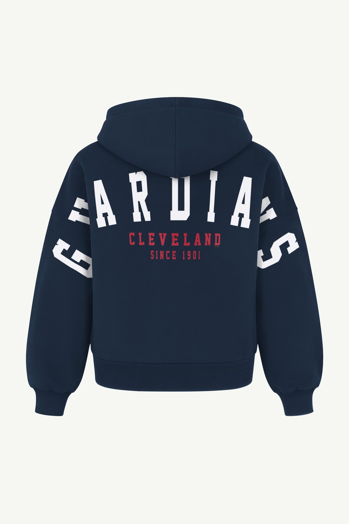 WOMENS CLEVELAND GUARDIANS HAIL MARY ZIP UP View 3 WOMENS CLEVELAND GUARDIANS HAIL MARY ZIP UP View 3