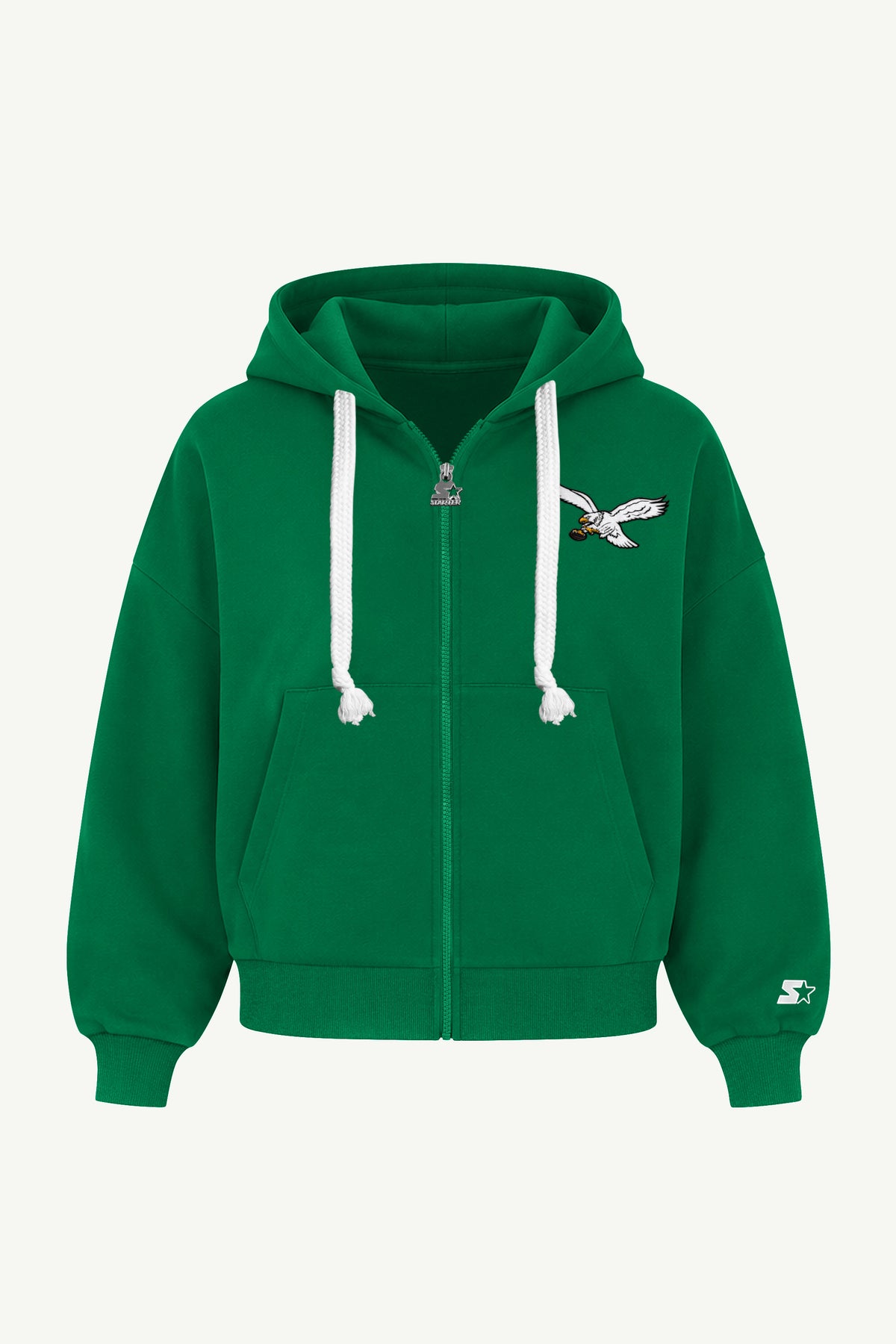 WOMENS PHILADELPHIA EAGLES RETRO HAIL MARY ZIP UP View 2 WOMENS PHILADELPHIA EAGLES RETRO HAIL MARY ZIP UP View 2