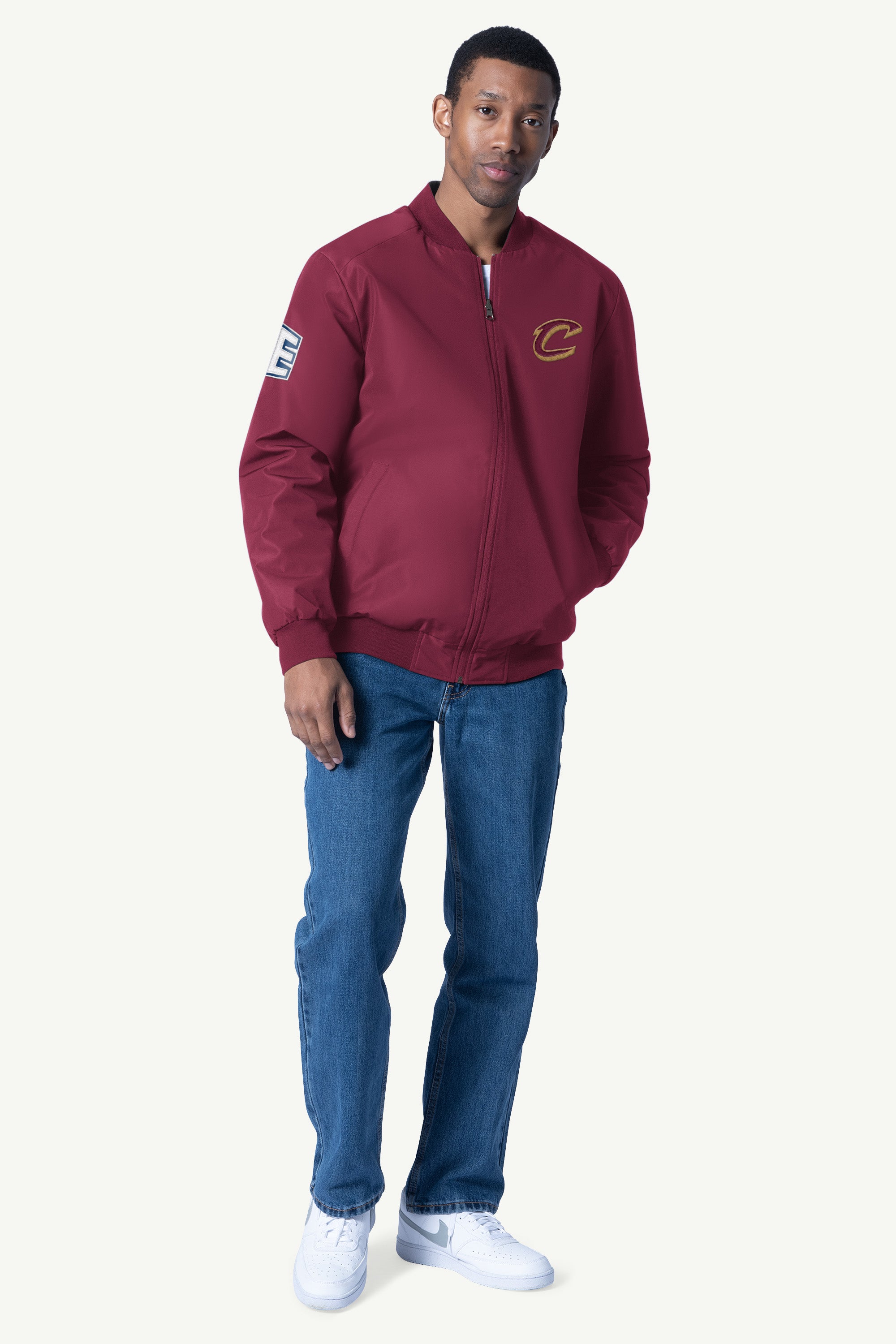 MENS CLEVELAND CAVALIERS REVERSIBLE JACKET View 6 MENS CLEVELAND CAVALIERS REVERSIBLE JACKET View 6