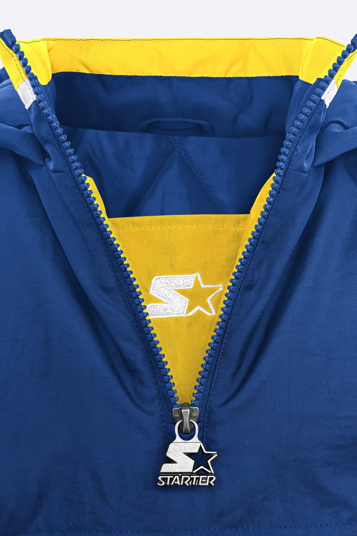 YOUTH GOLDEN STATE WARRIORS THROWBACK JR HALF ZIP JACKET View 4 YOUTH GOLDEN STATE WARRIORS THROWBACK JR HALF ZIP JACKET View 4