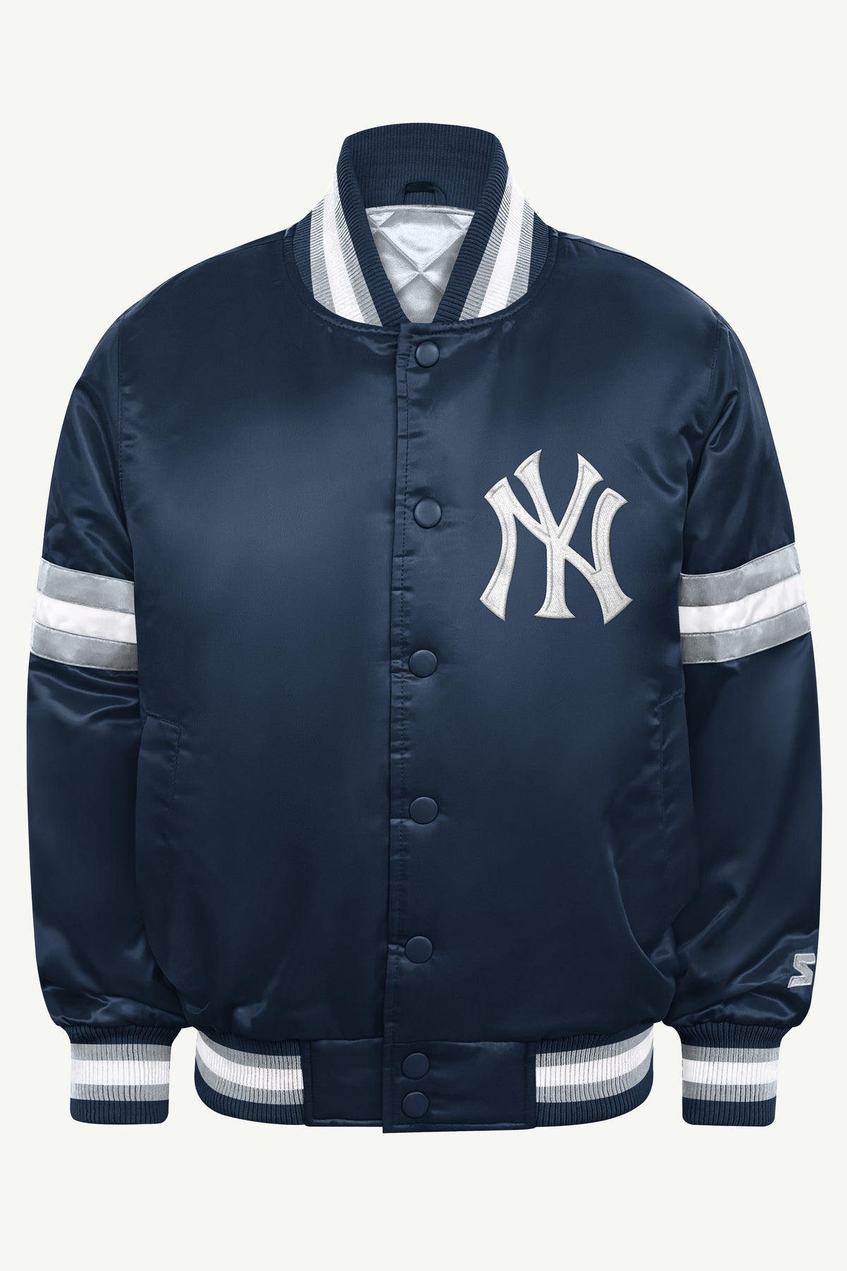 YOUTH NEW YORK YANKEES COURTSIDE JR SATIN VARSITY JACKET View 2 YOUTH NEW YORK YANKEES COURTSIDE JR SATIN VARSITY JACKET View 2