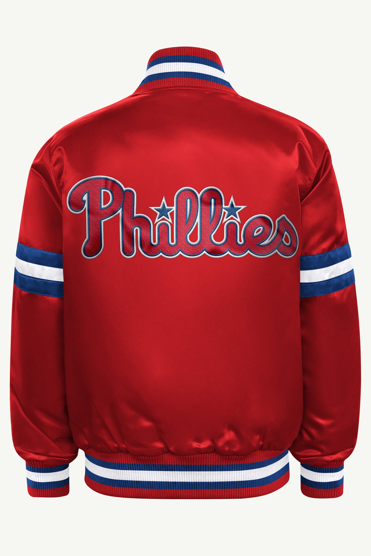 YOUTH PHILADELPHIA PHILLIES COURTSIDE JR SATIN VARSITY JACKET View 3 YOUTH PHILADELPHIA PHILLIES COURTSIDE JR SATIN VARSITY JACKET View 3