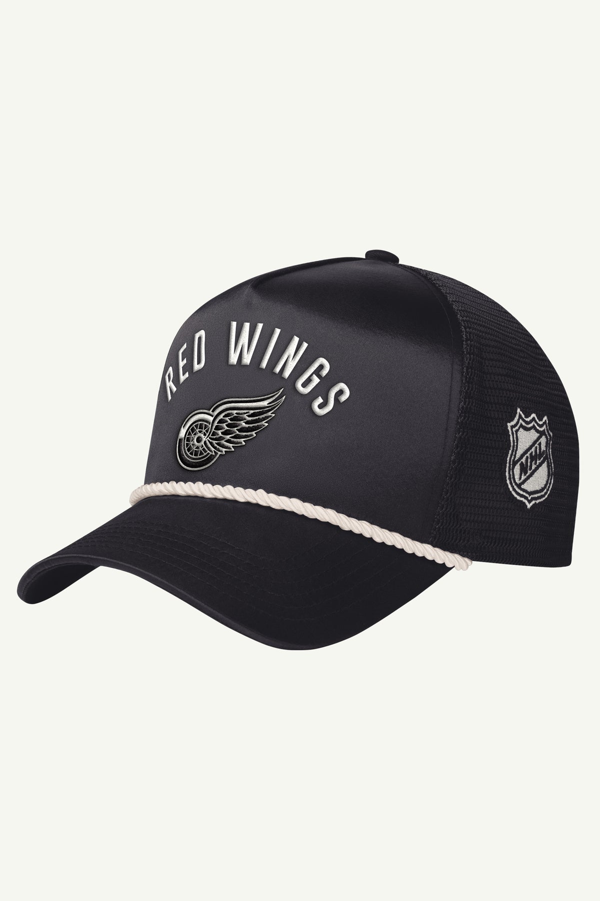 MENS DETROIT RED WINGS SATIN 5-STAR TRAILER HAT View 1 MENS DETROIT RED WINGS SATIN 5-STAR TRAILER HAT View 1