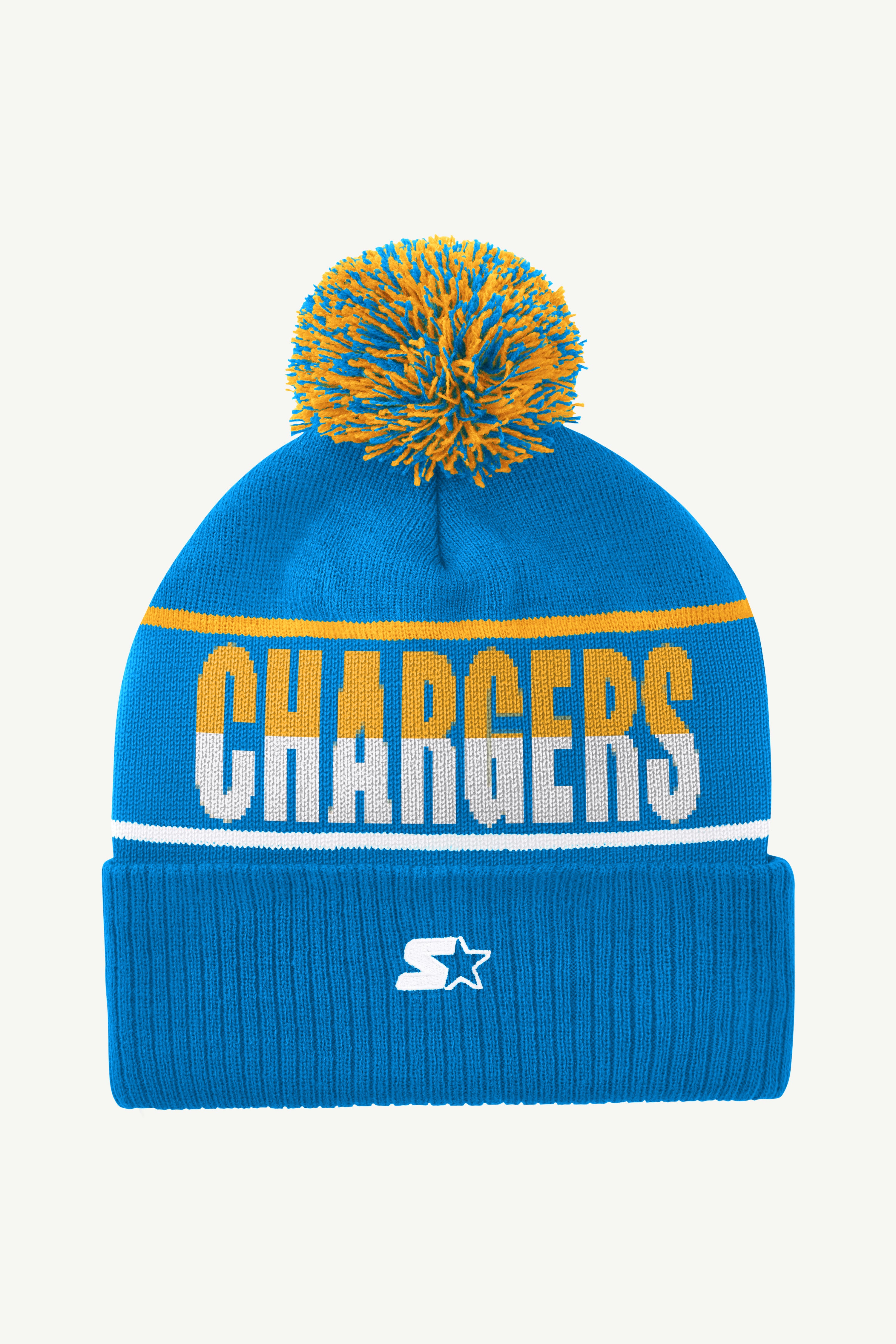 LOS ANGELES CHARGERS POM CUFFED BEANIE View 2 | Men's Tops LOS ANGELES CHARGERS POM CUFFED BEANIE View 2 | Men's Tops