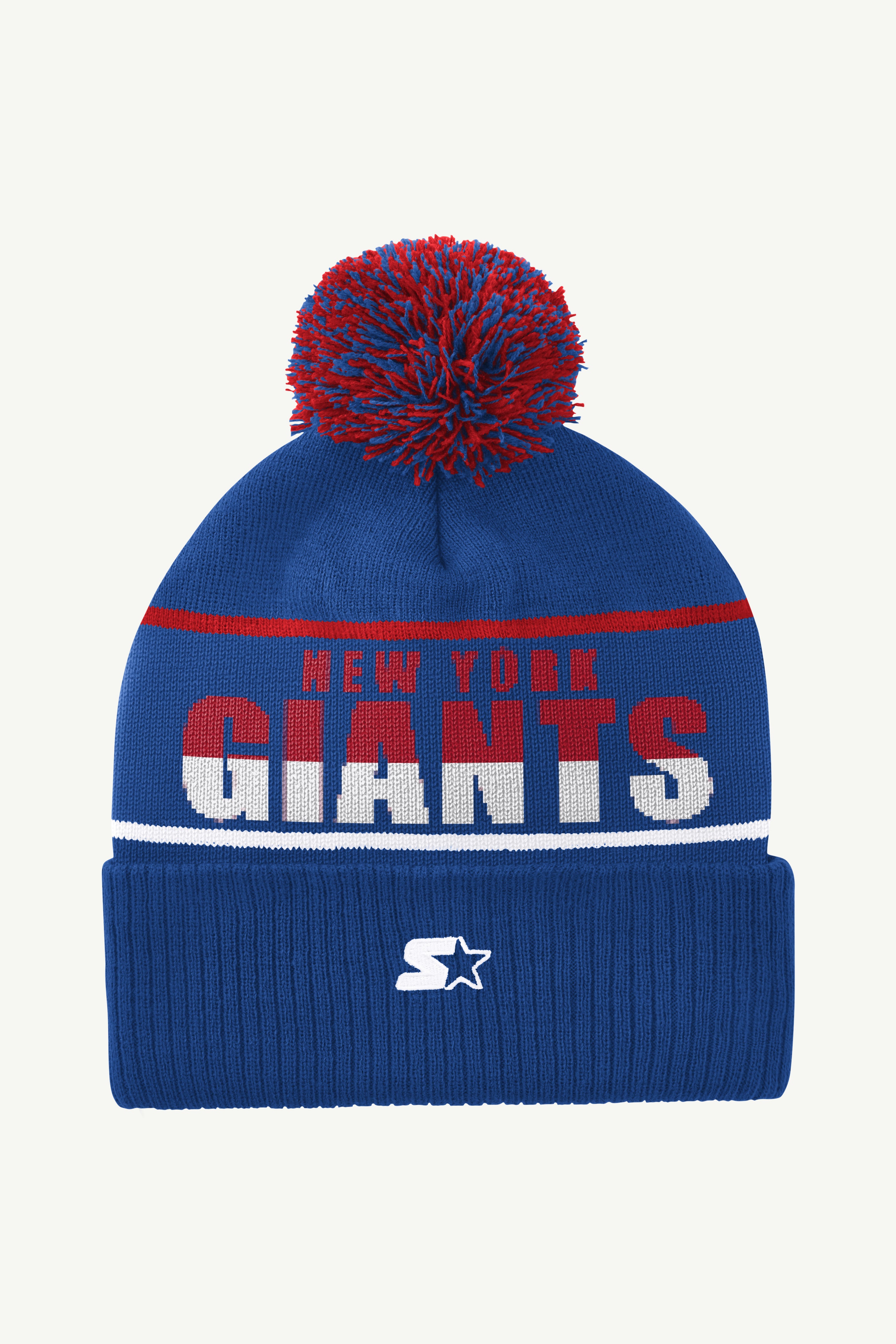 NEW YORK GIANTS POM CUFFED BEANIE View 2 | New York Giants NEW YORK GIANTS POM CUFFED BEANIE View 2 | New York Giants