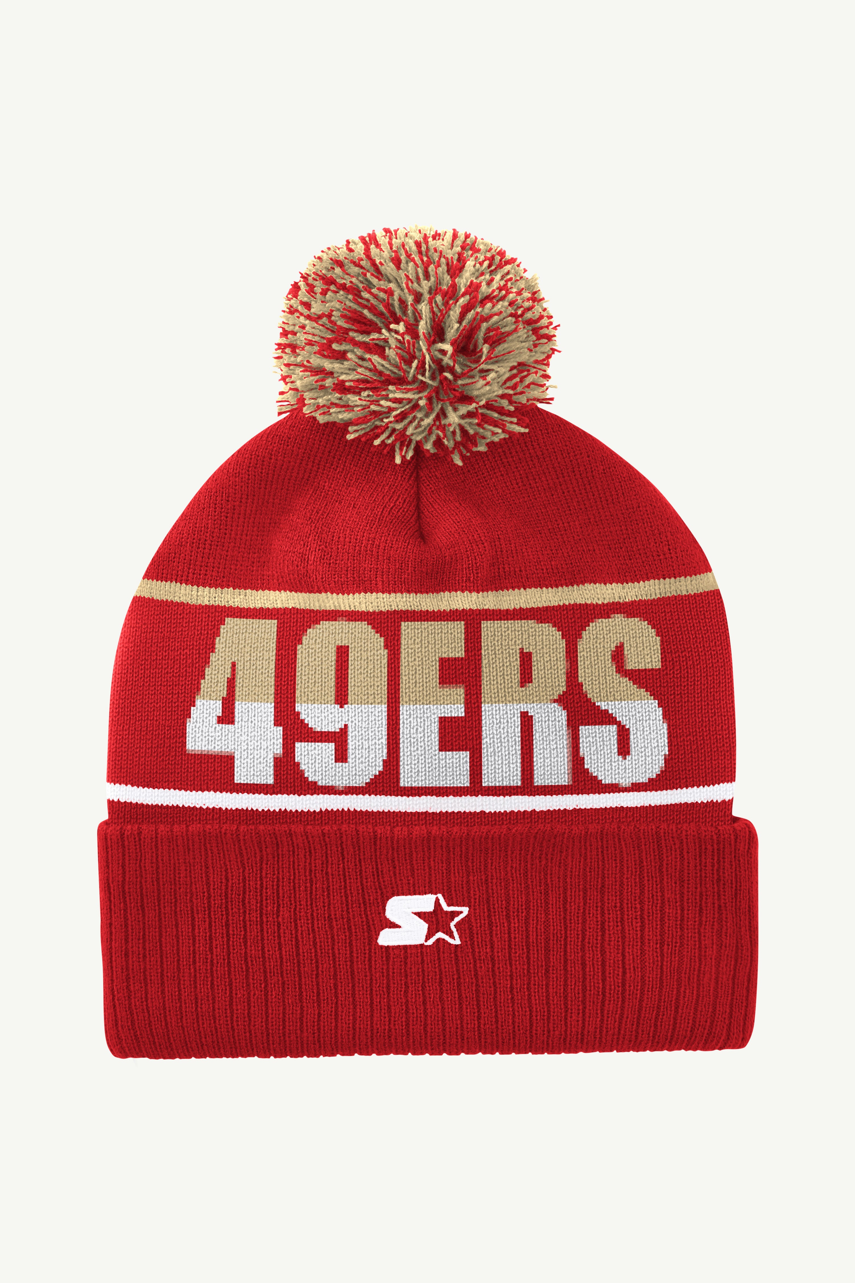 SAN FRANCISCO 49ERs POM CUFFED BEANIE View 2 | San Francisco 49ers SAN FRANCISCO 49ERs POM CUFFED BEANIE View 2 | San Francisco 49ers