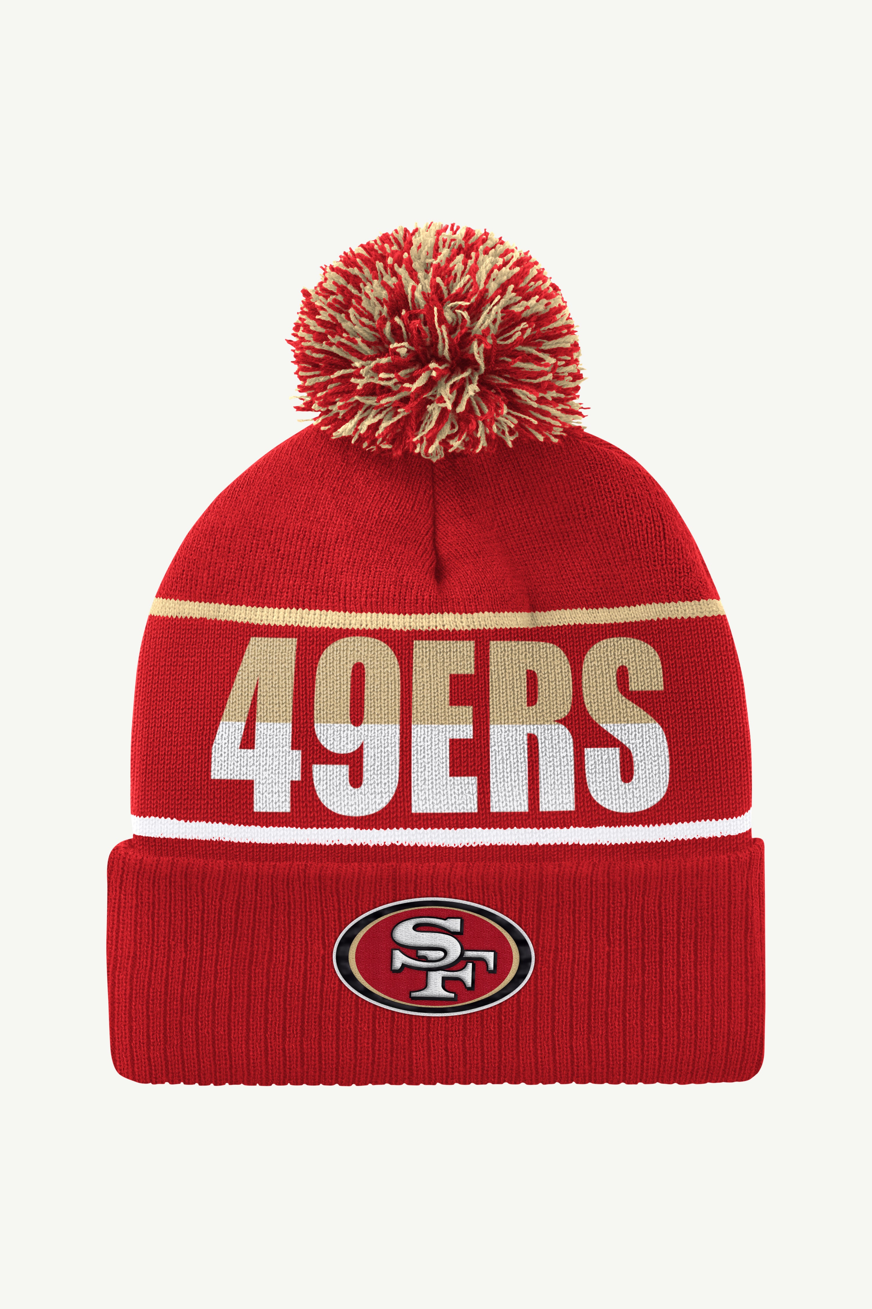SAN FRANCISCO 49ERs POM CUFFED BEANIE View 1 | San Francisco 49ers SAN FRANCISCO 49ERs POM CUFFED BEANIE View 1 | San Francisco 49ers