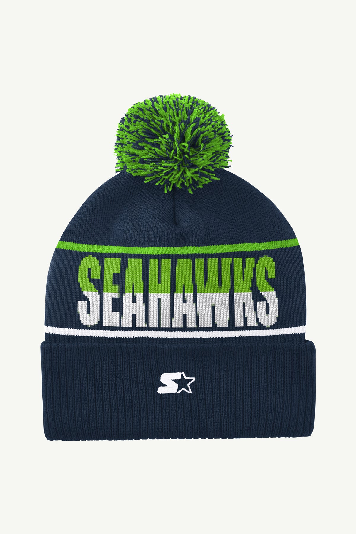 Beautiful Women Seattle Seahawks New Era NFL On-Field Sport Knit Beanie With Pom Women main image 2