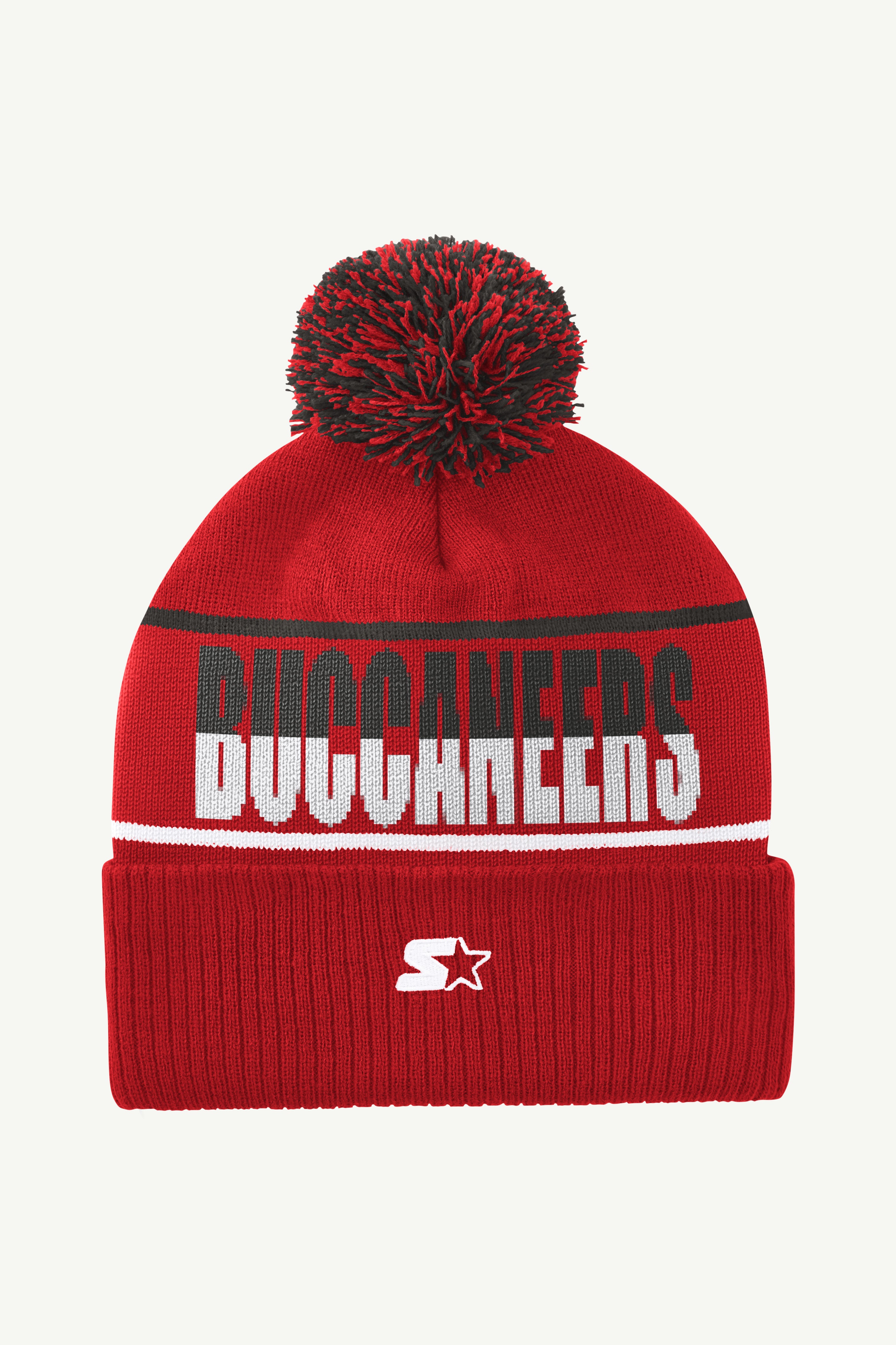 TAMPA BAY BUCCANEERS POM CUFFED BEANIE View 2 | NFL TAMPA BAY BUCCANEERS POM CUFFED BEANIE View 2 | NFL