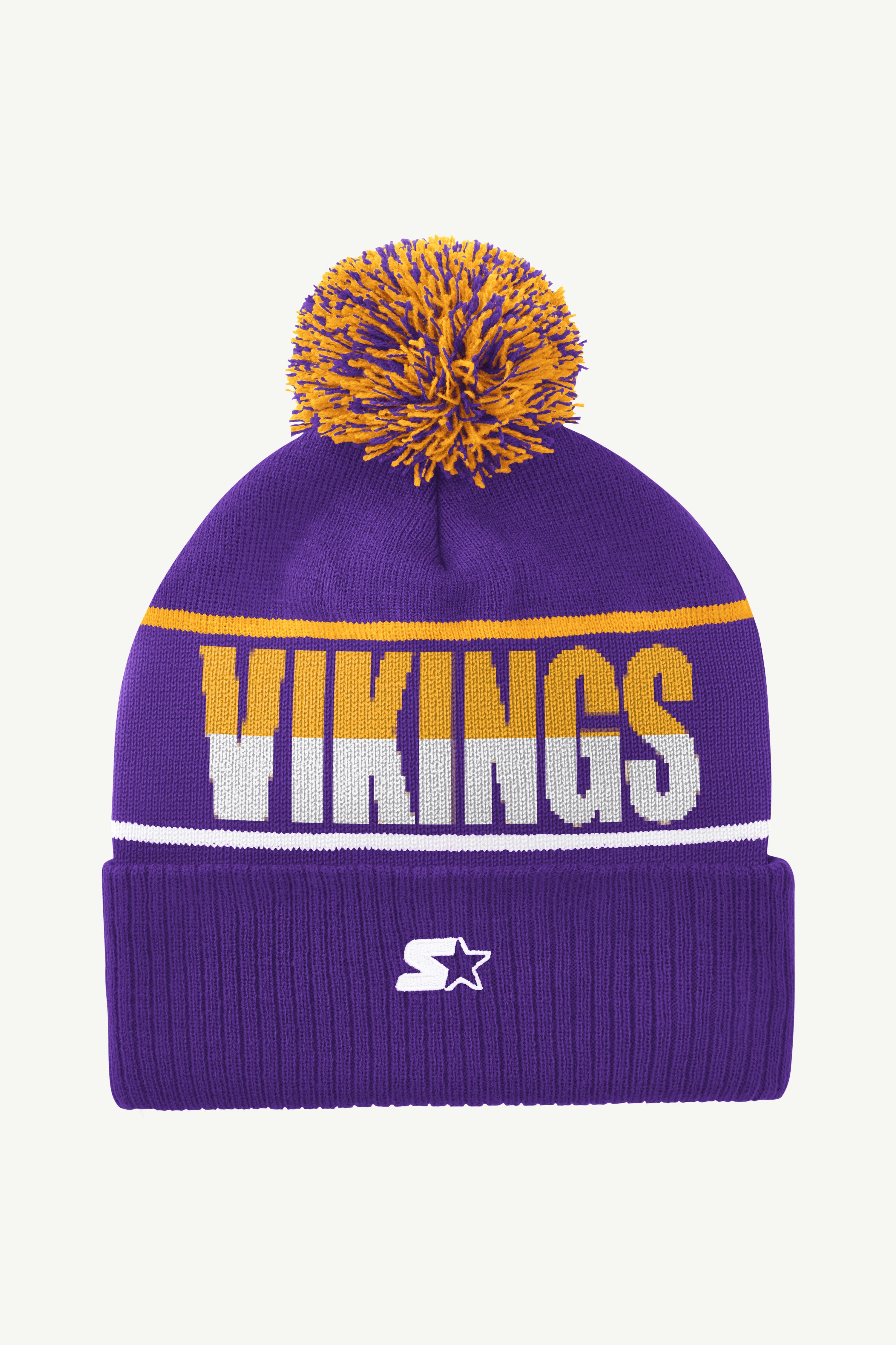 MINNESOTA VIKINGS POM CUFFED BEANIE View 2 | Minnesota Vikings MINNESOTA VIKINGS POM CUFFED BEANIE View 2 | Minnesota Vikings