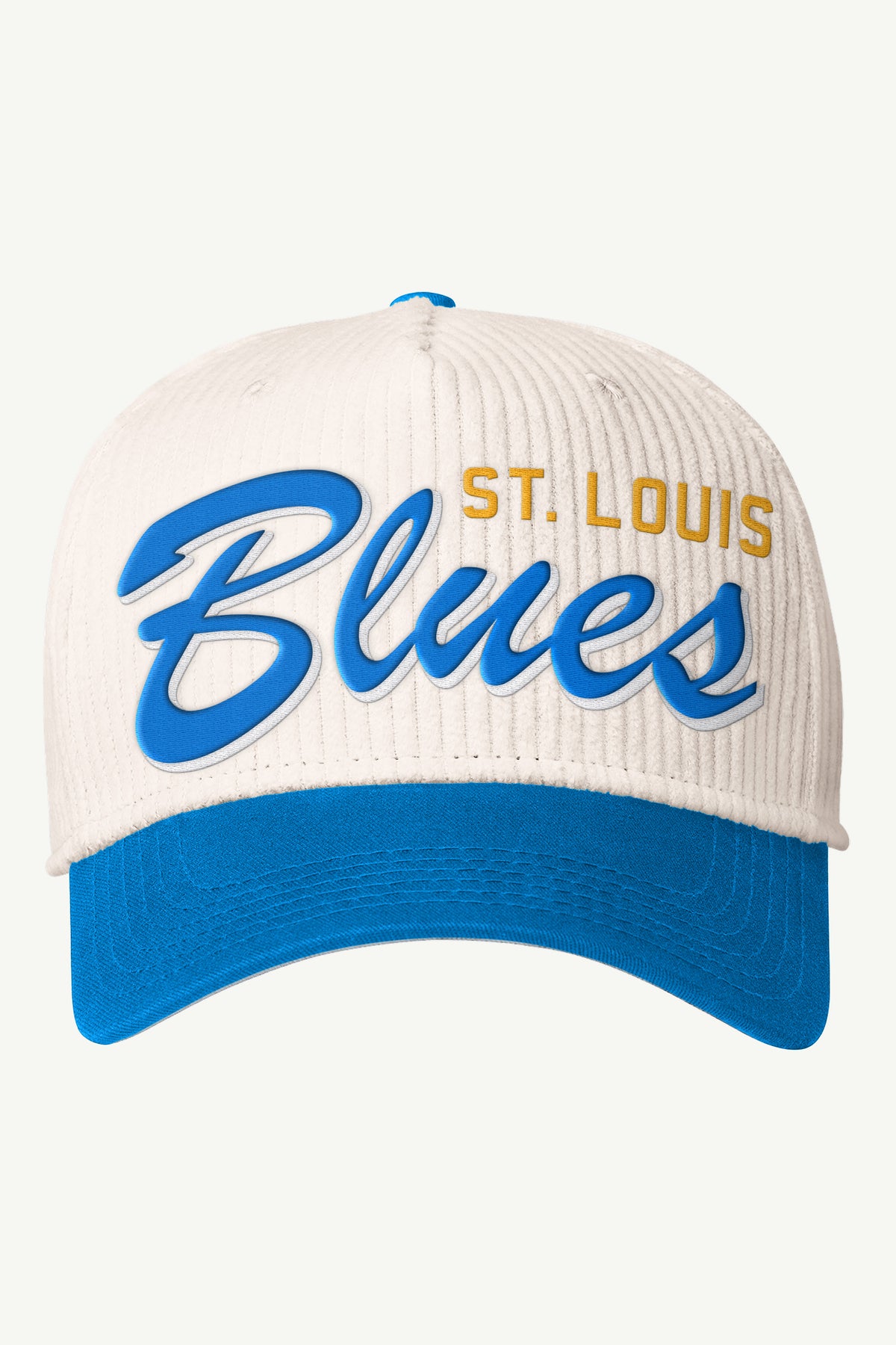 MENS ST. LOUIS BLUES CORD SCRIPT HAT View 2 MENS ST. LOUIS BLUES CORD SCRIPT HAT View 2