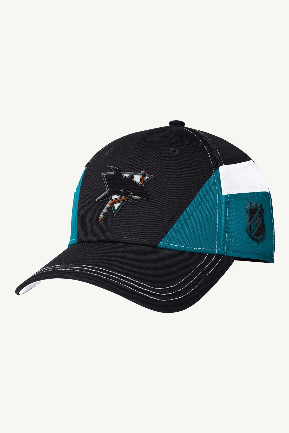MENS SAN JOSE SHARKS BREAKAWAY HAT View 1 MENS SAN JOSE SHARKS BREAKAWAY HAT View 1