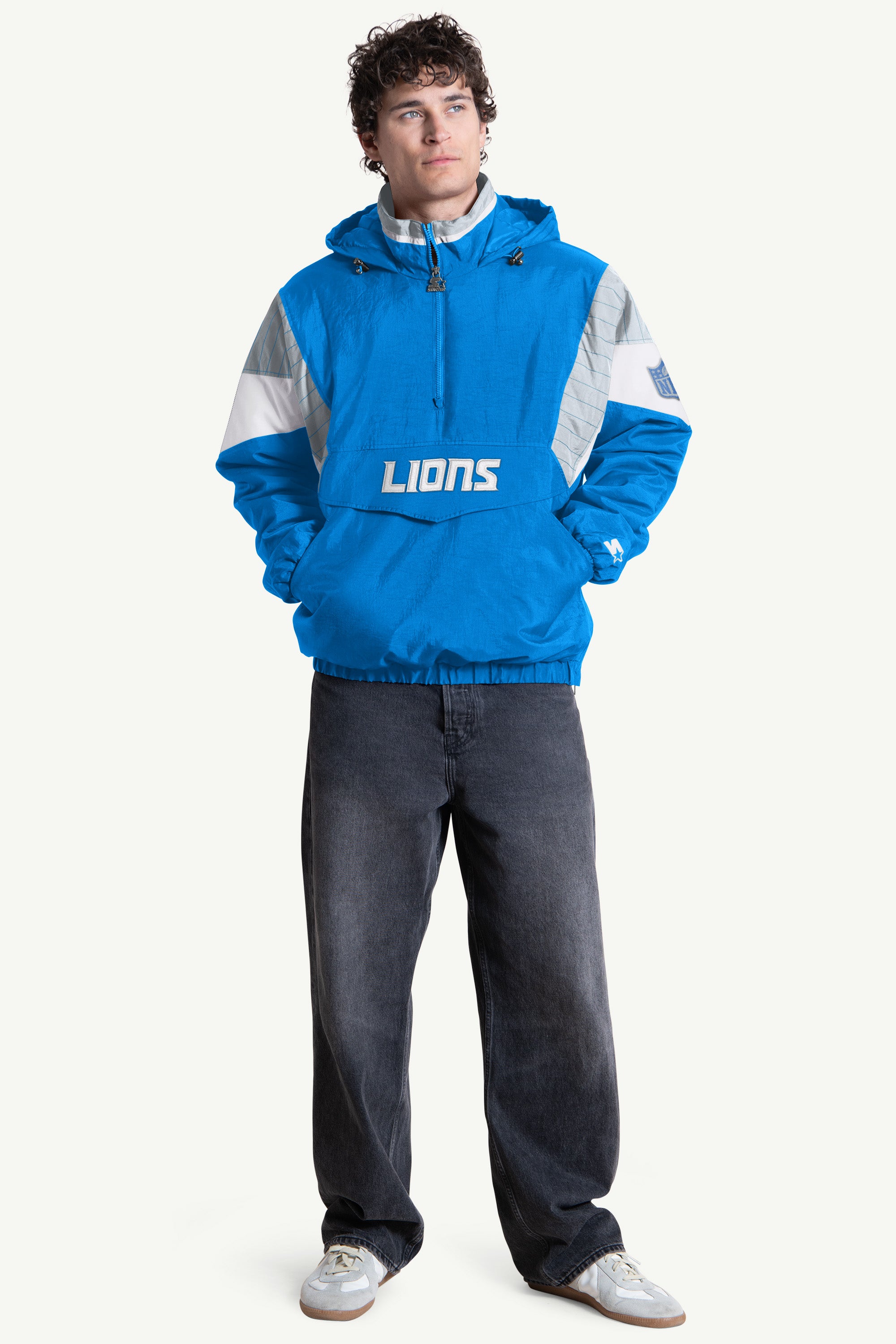 MENS DETROIT LIONS CRINKLE POPOVER View 3 | Detroit Lions MENS DETROIT LIONS CRINKLE POPOVER View 3 | Detroit Lions