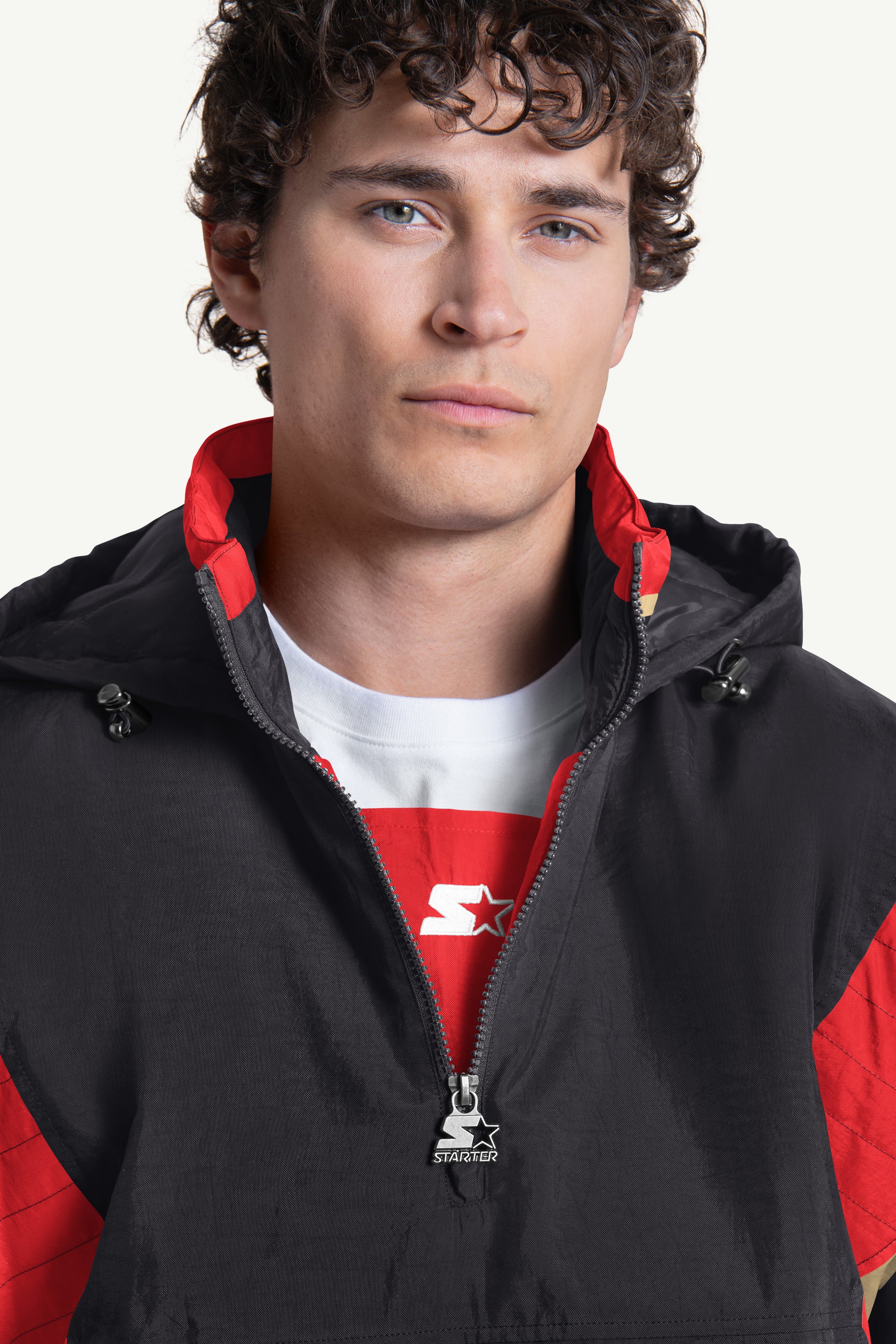 MENS SAN FRANCISCO 49ERS CRINKLE POPOVER View 4 MENS SAN FRANCISCO 49ERS CRINKLE POPOVER View 4