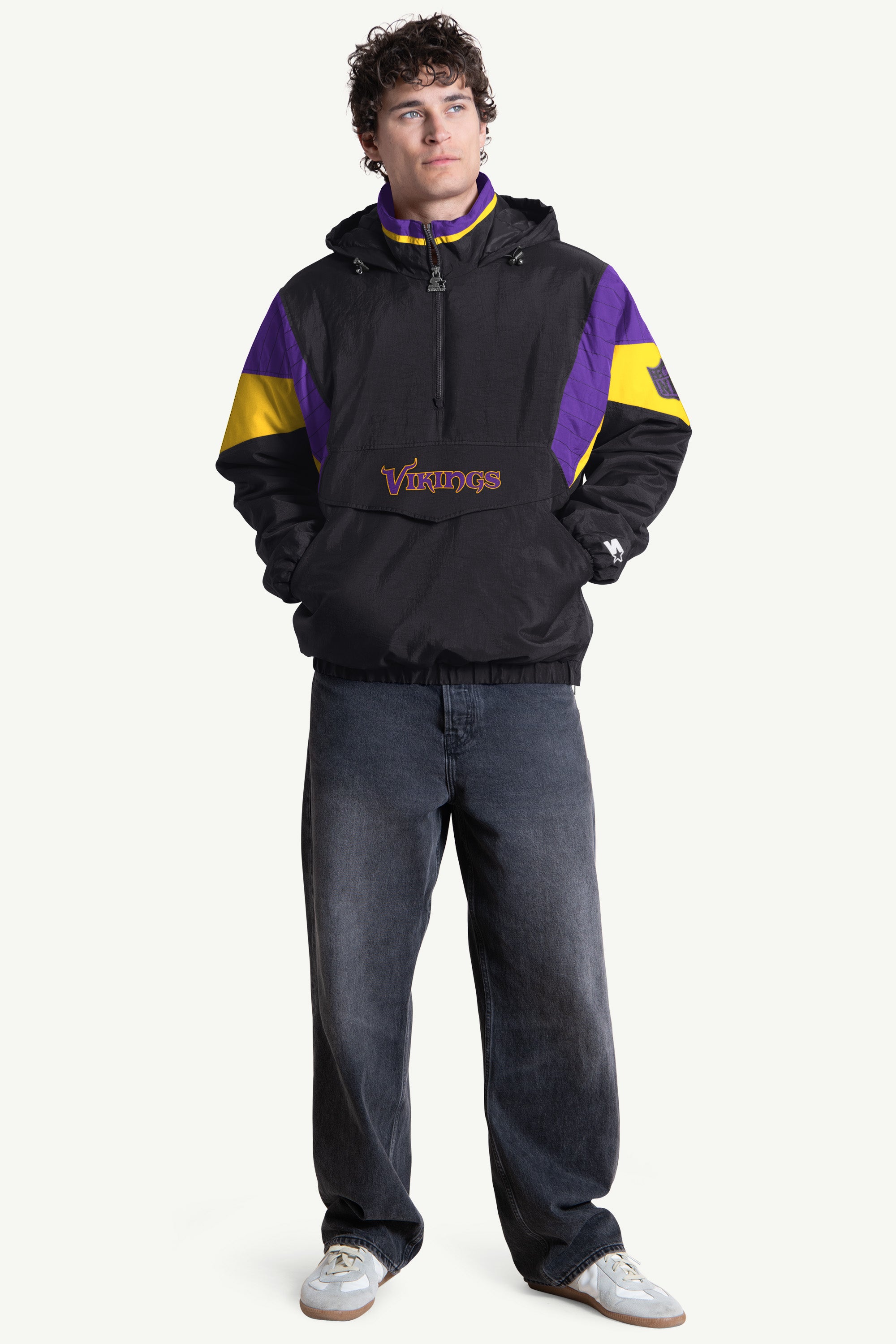 MENS MINNESOTA VIKINGS CRINKLE POPOVER View 3 | NFL MENS MINNESOTA VIKINGS CRINKLE POPOVER View 3 | NFL