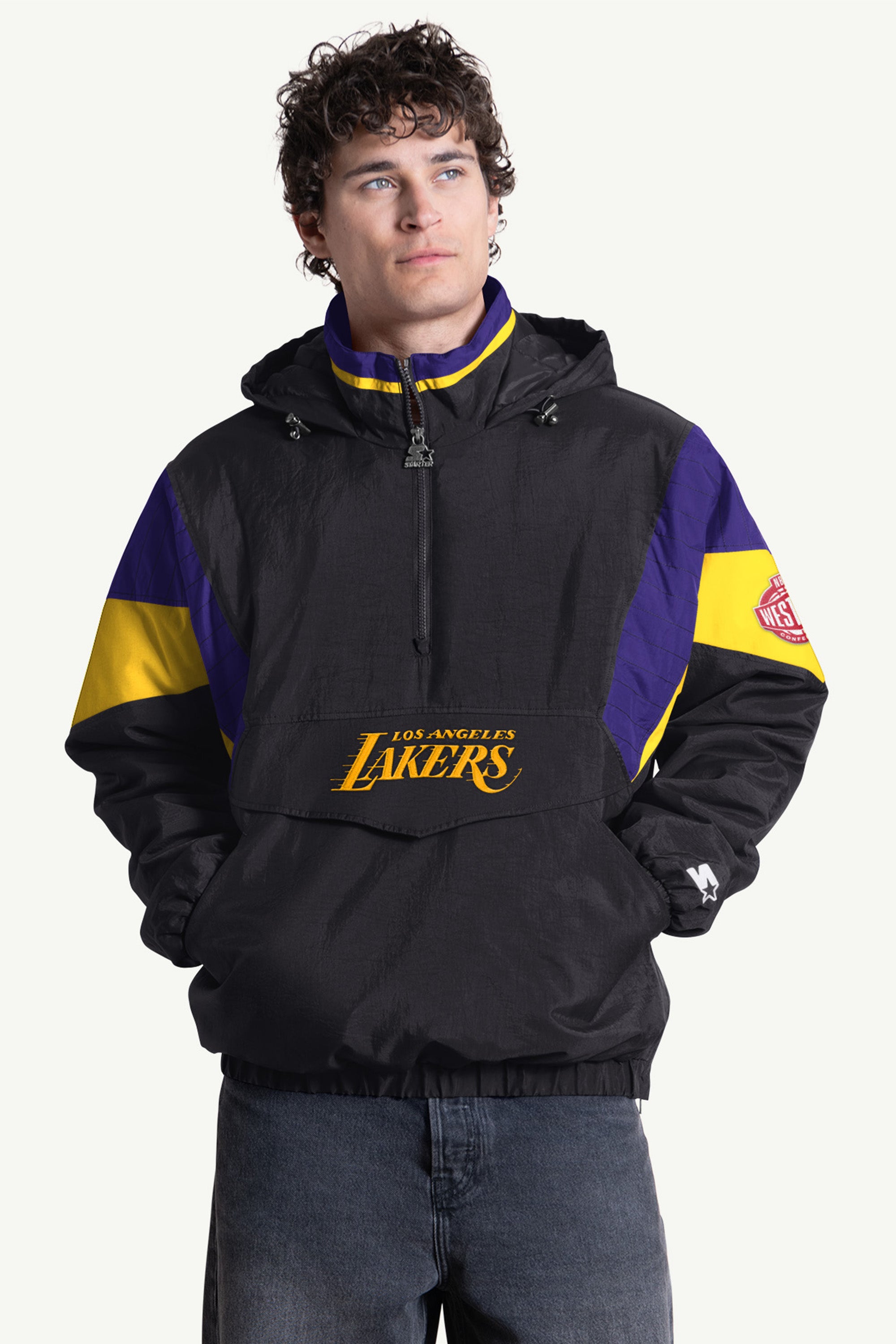 MENS LA LAKERS CRINKLE POPOVER View 1 | Los Angeles Lakers MENS LA LAKERS CRINKLE POPOVER View 1 | Los Angeles Lakers