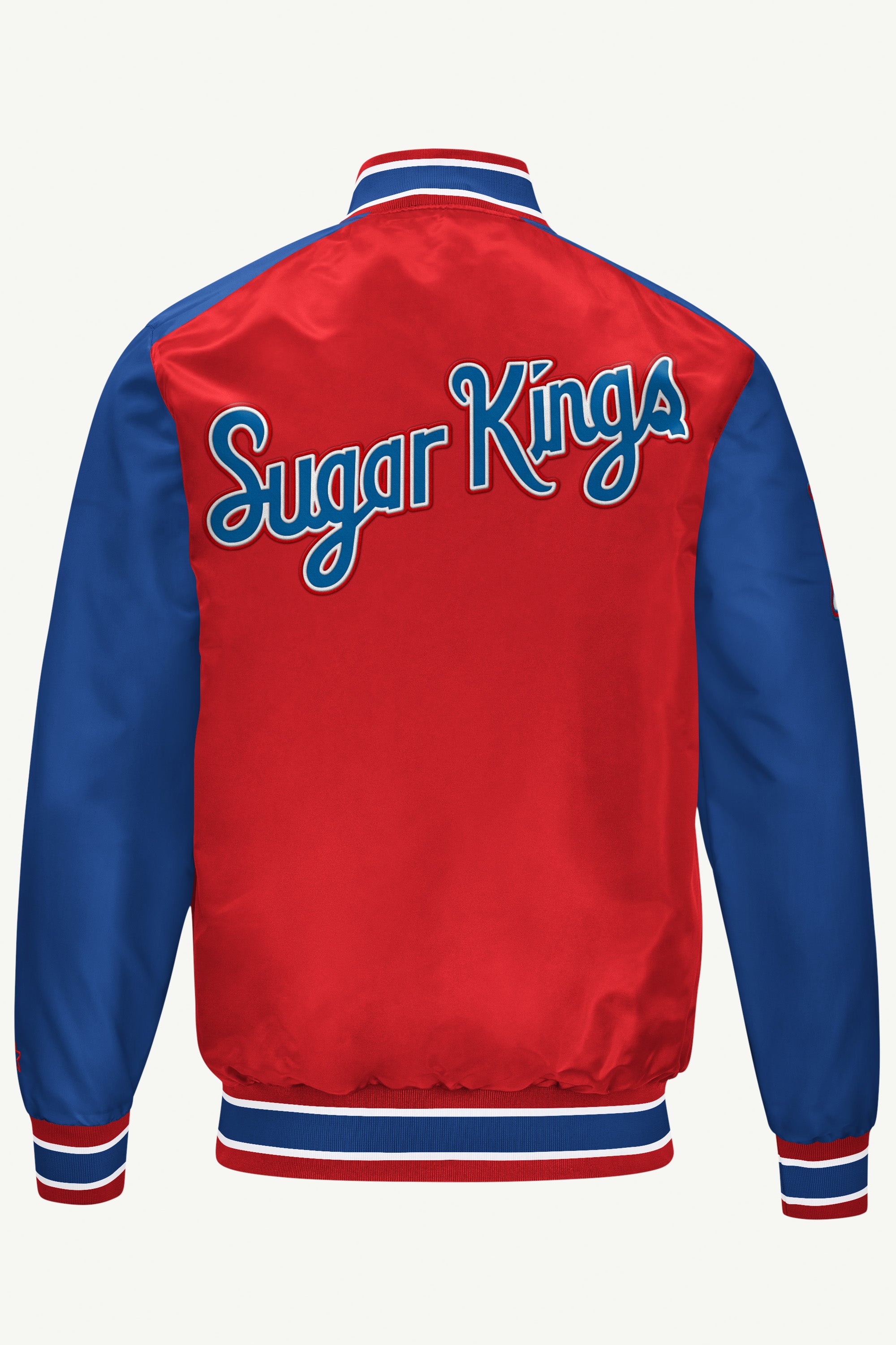 MENS MIAMI MARLINS SATIN VARSITY JACKET View 2 MENS MIAMI MARLINS SATIN VARSITY JACKET View 2