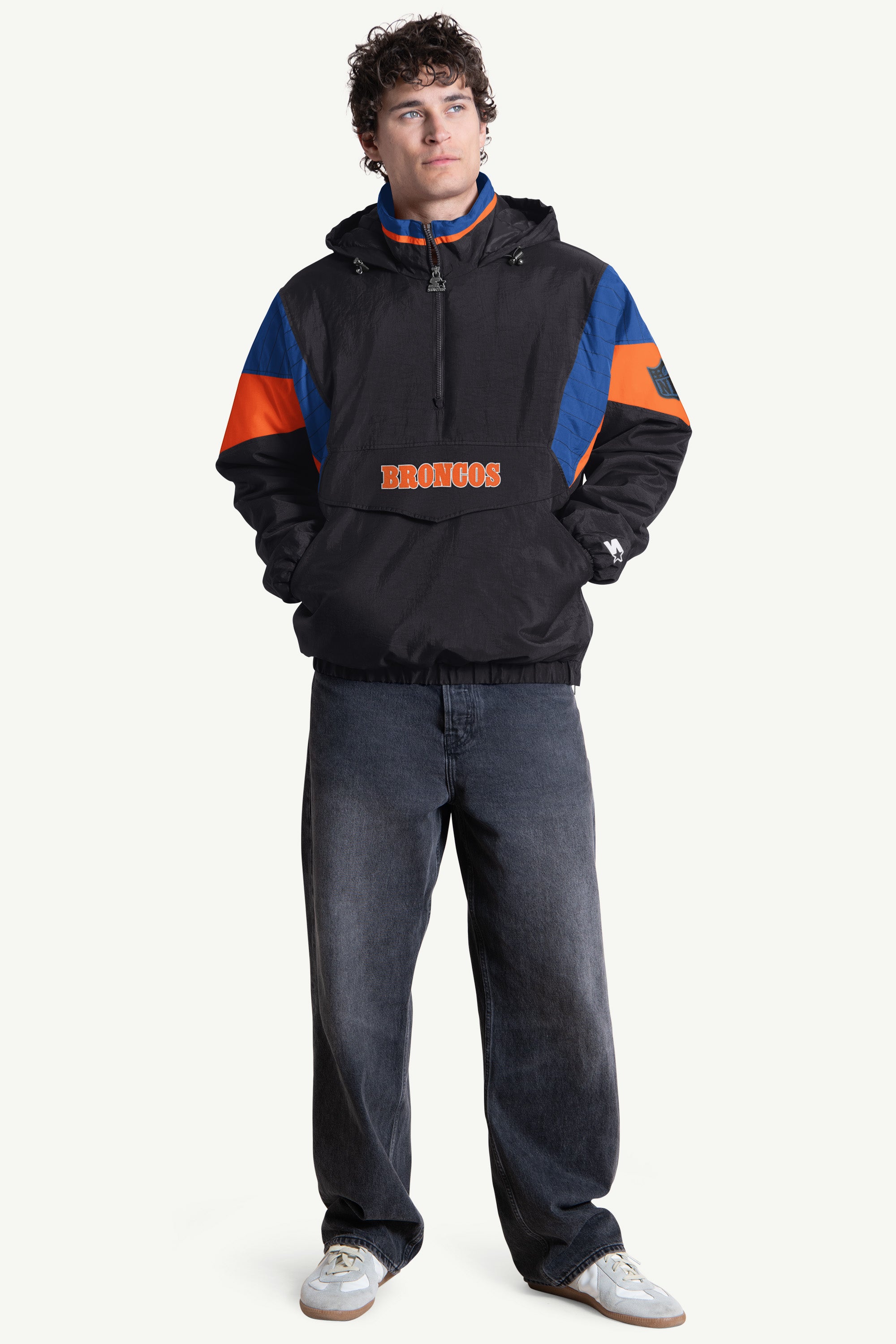 MENS DENVER BRONCOS CRINKLE POPOVER View 3 | NFL MENS DENVER BRONCOS CRINKLE POPOVER View 3 | NFL