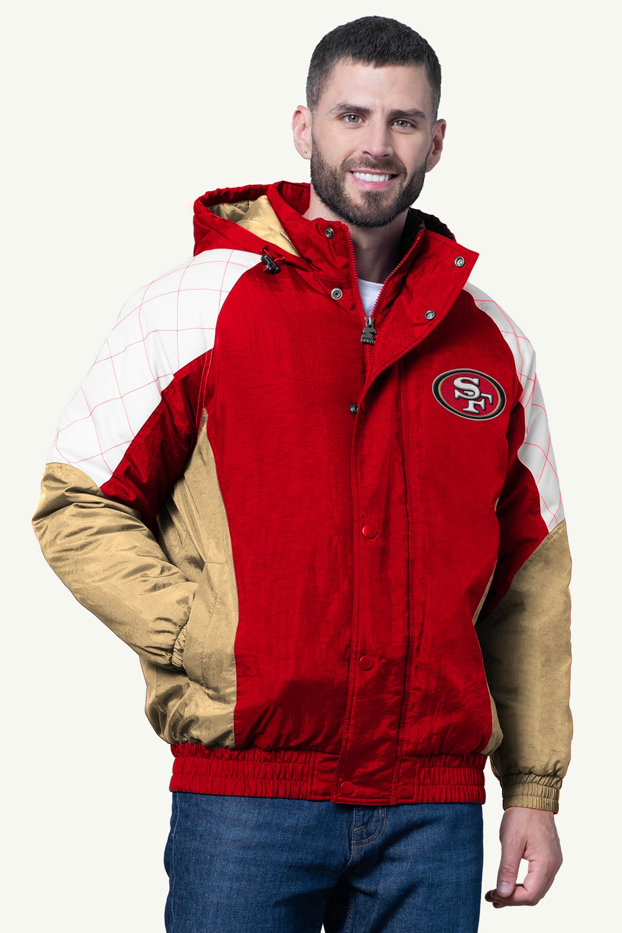 MENS SAN FRANCISCO 49ERS NYLON JACKET View 1 | Men's Jackets MENS SAN FRANCISCO 49ERS NYLON JACKET View 1 | Men's Jackets