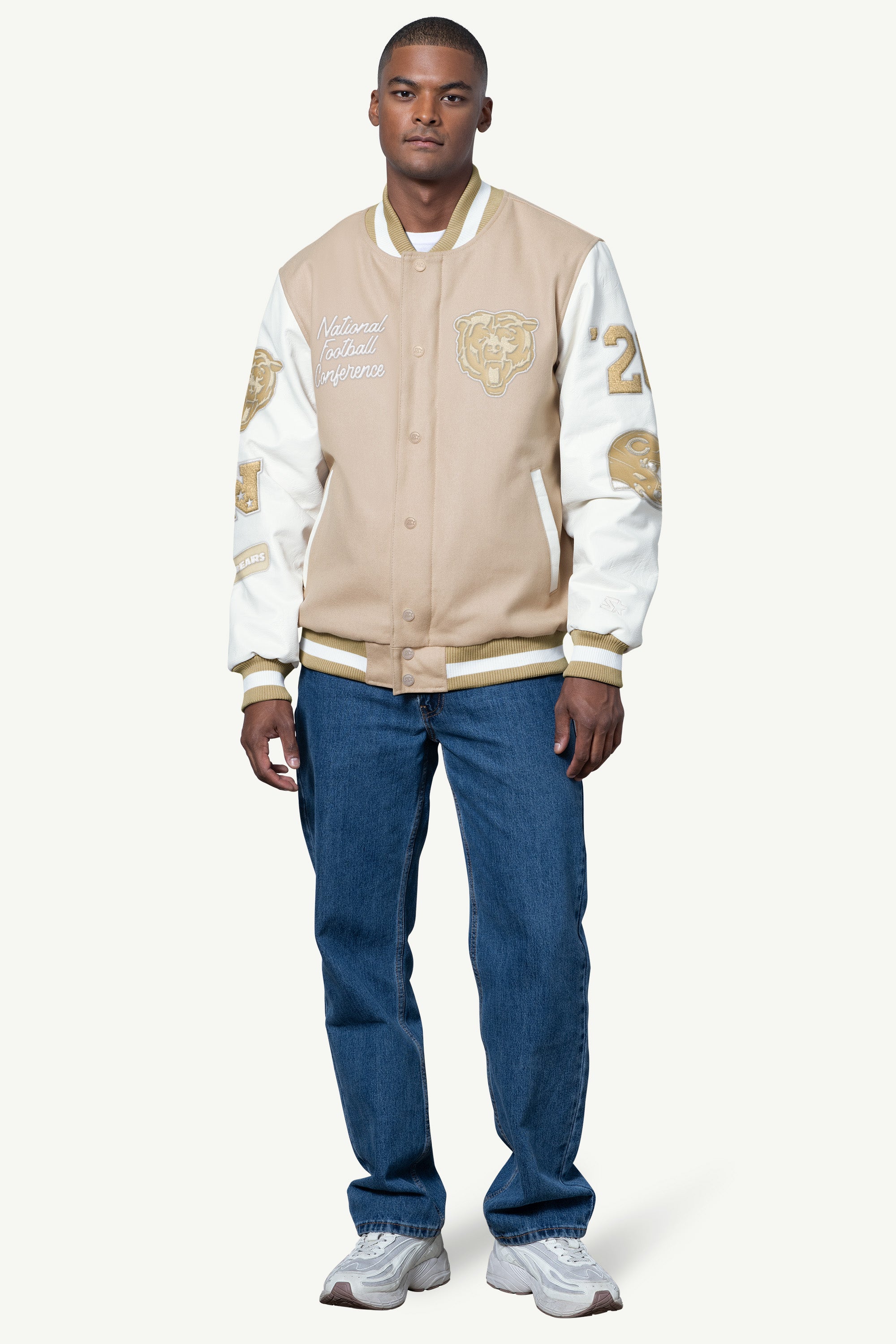 MENS CHICAGO BEARS VARSITY JACKET View 3 | Chicago Bears MENS CHICAGO BEARS VARSITY JACKET View 3 | Chicago Bears