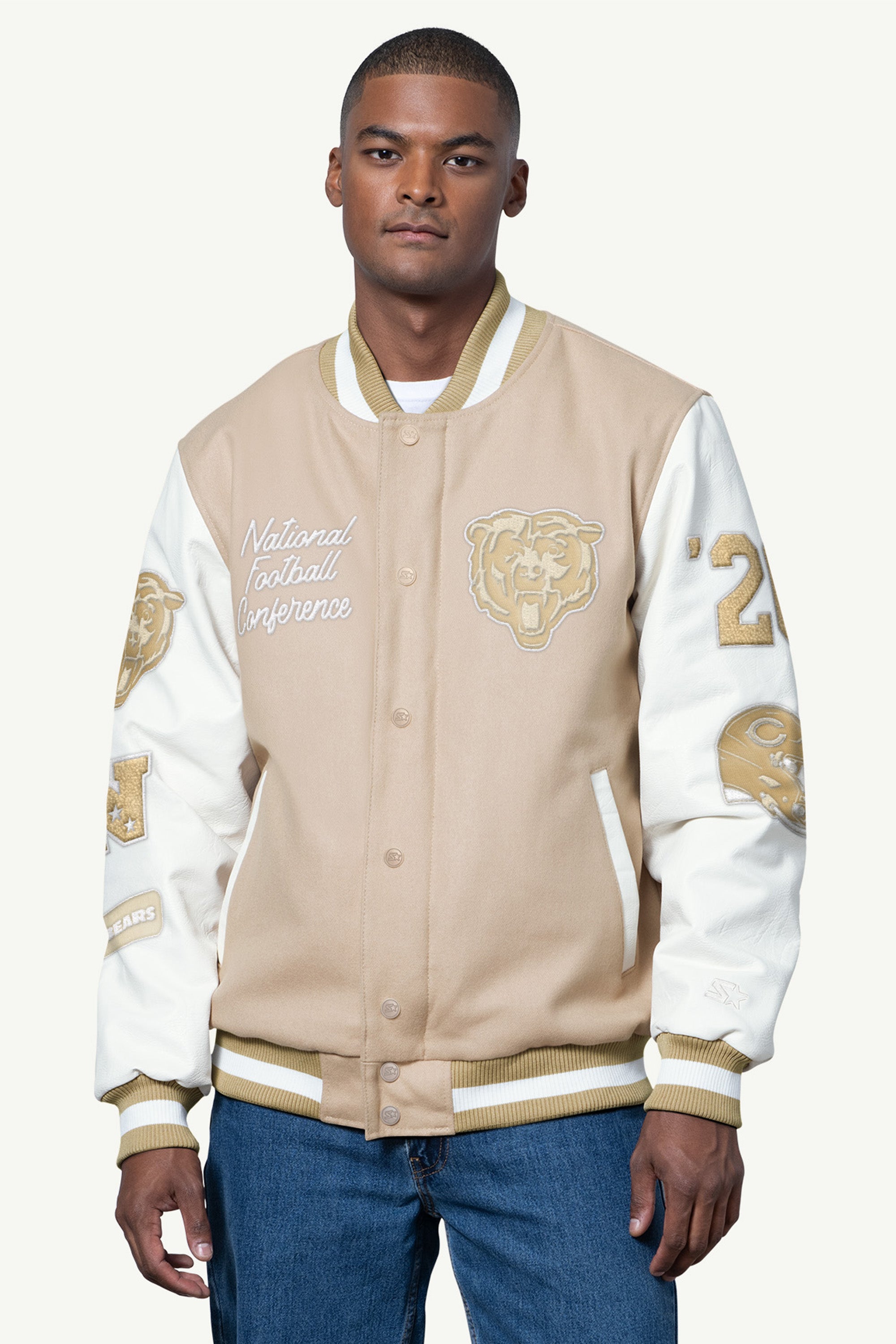 MENS CHICAGO BEARS VARSITY JACKET View 1 | Chicago Bears MENS CHICAGO BEARS VARSITY JACKET View 1 | Chicago Bears