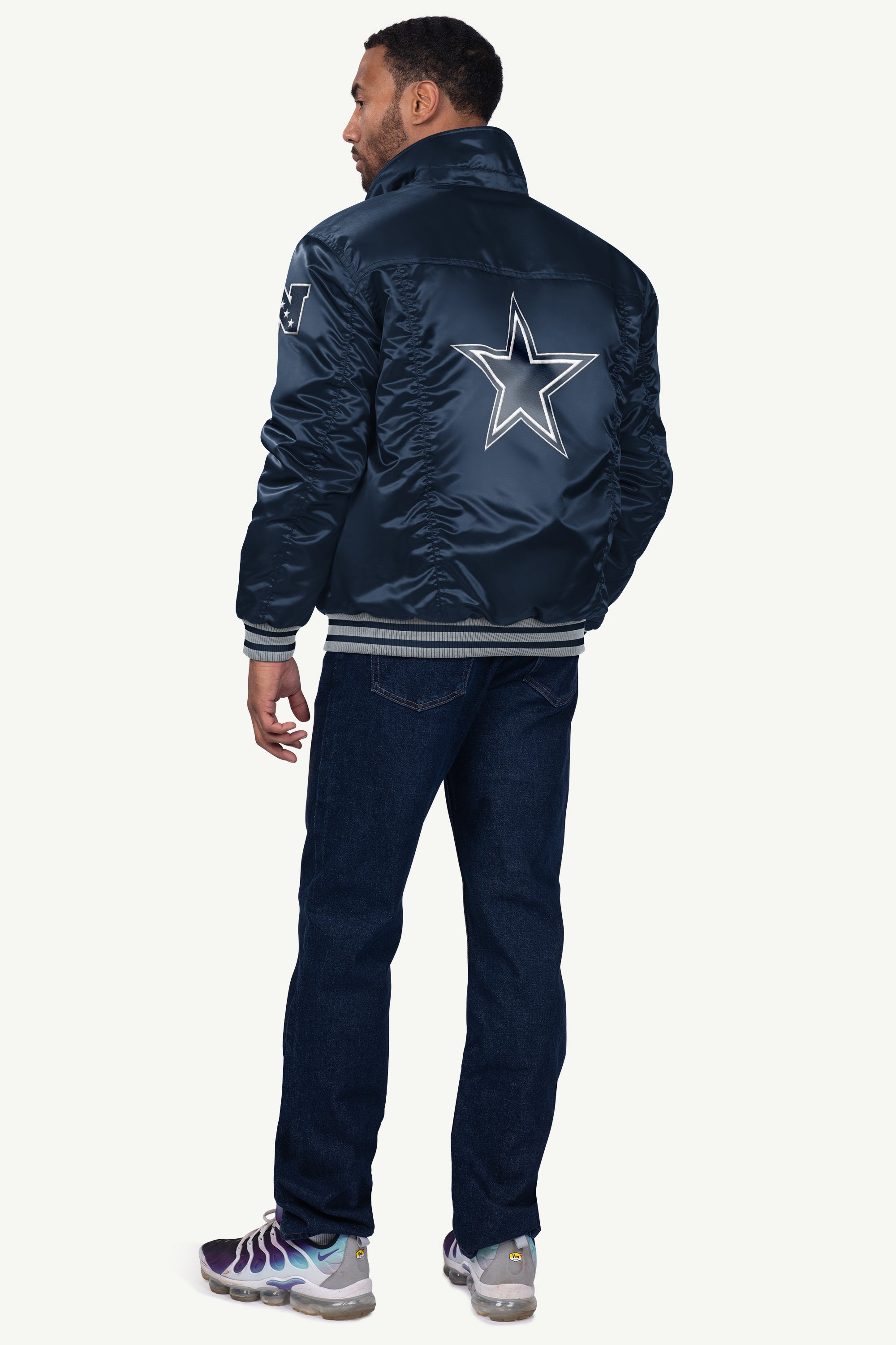 STARTER X LEVI'S DALLAS COWBOYS SATIN FULL-SNAP JACKET View 2 | Men's T-Shirts STARTER X LEVI'S DALLAS COWBOYS SATIN FULL-SNAP JACKET View 2 | Men's T-Shirts