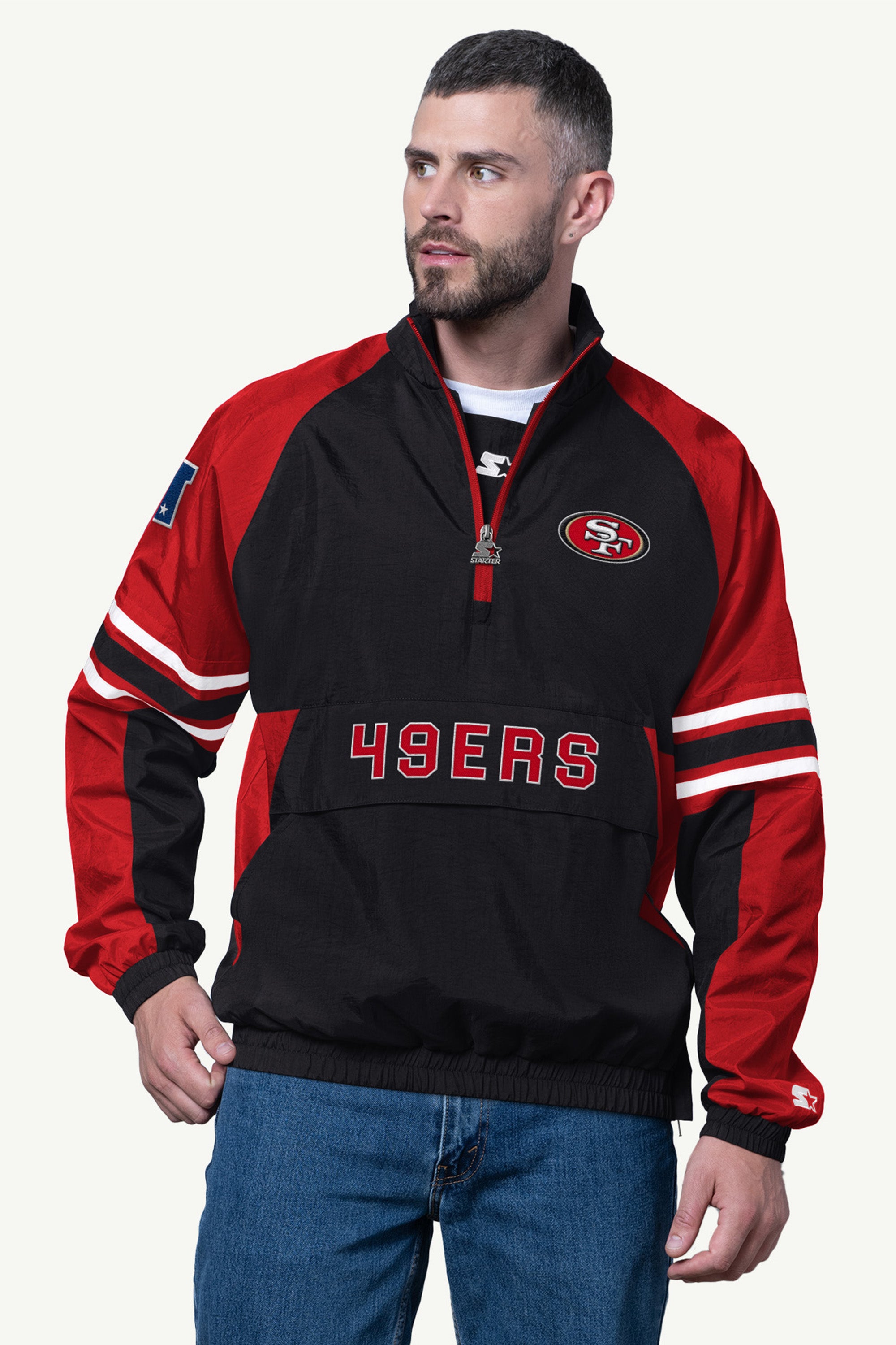 MENS SAN FRANCISCO 49ERS CLASSIC BREAKAWAY JACKET View 1 | San Francisco 49ers MENS SAN FRANCISCO 49ERS CLASSIC BREAKAWAY JACKET View 1 | San Francisco 49ers