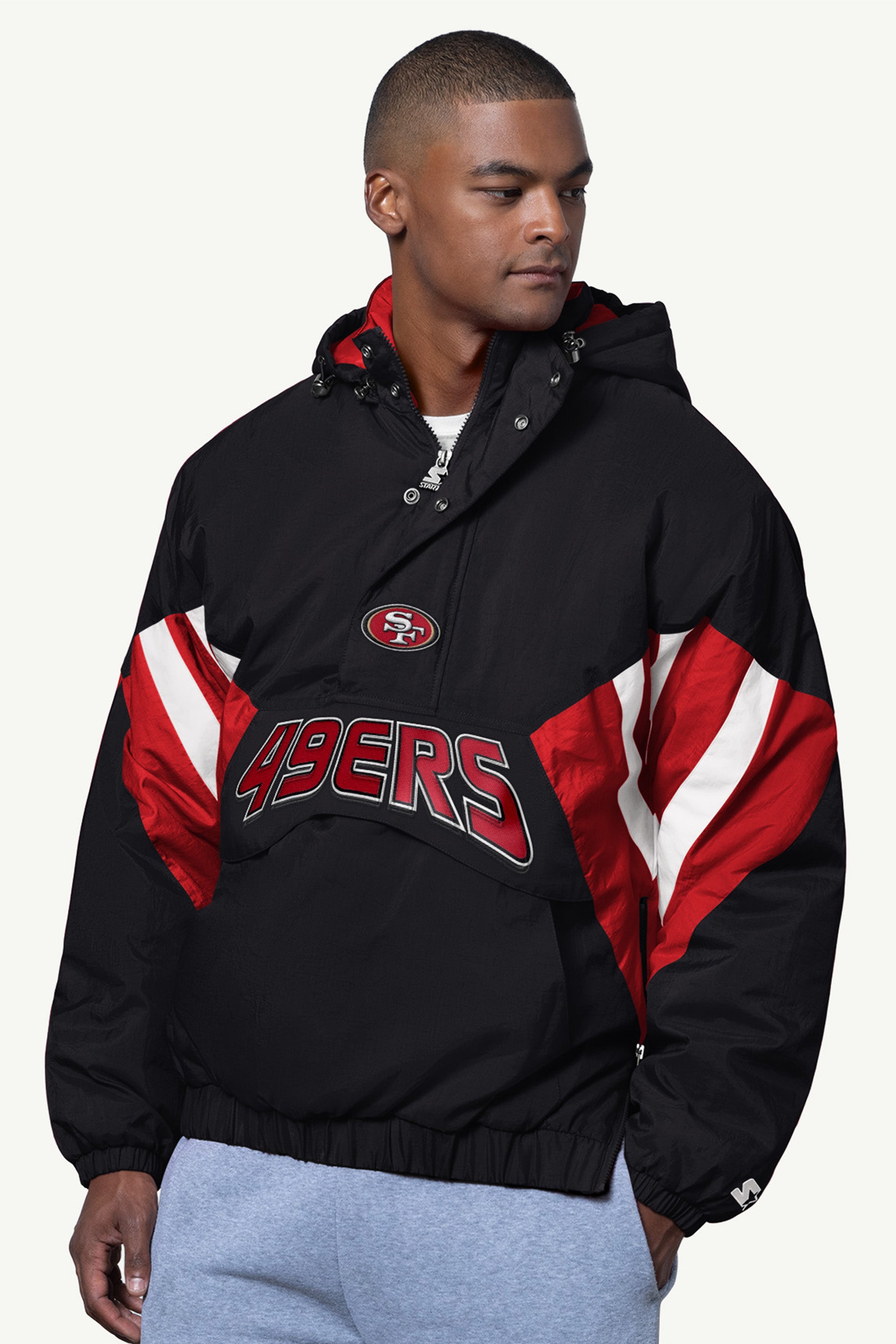 MENS SAN FRANCISCO 49ERS CLASSIC BREAKAWAY JACKET View 1 MENS SAN FRANCISCO 49ERS CLASSIC BREAKAWAY JACKET View 1